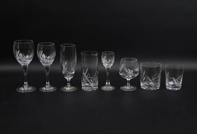 Glassware, 83 pieces, Design Crystal.
