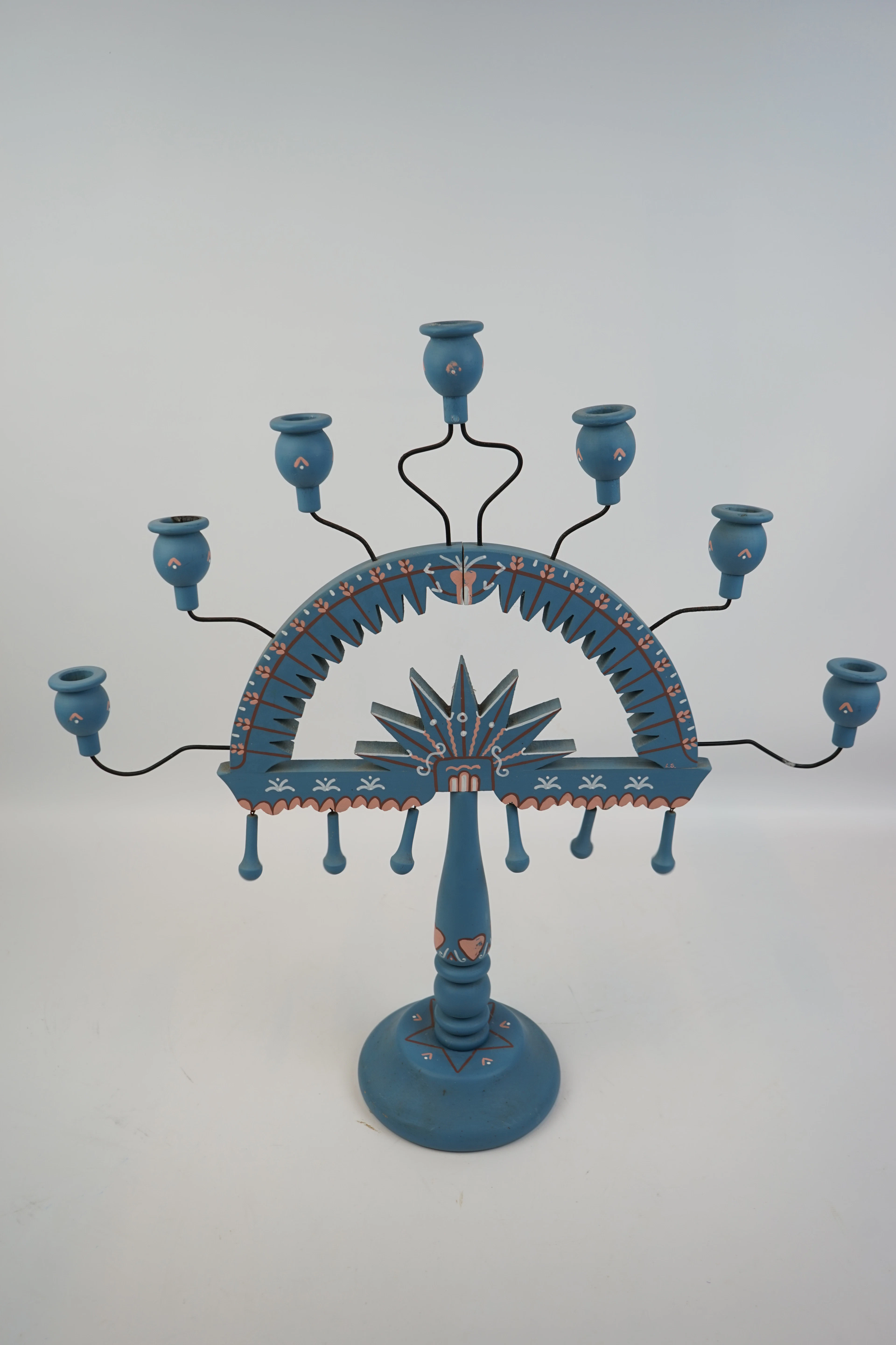 Candelabro Småland para 7 velas, madera.