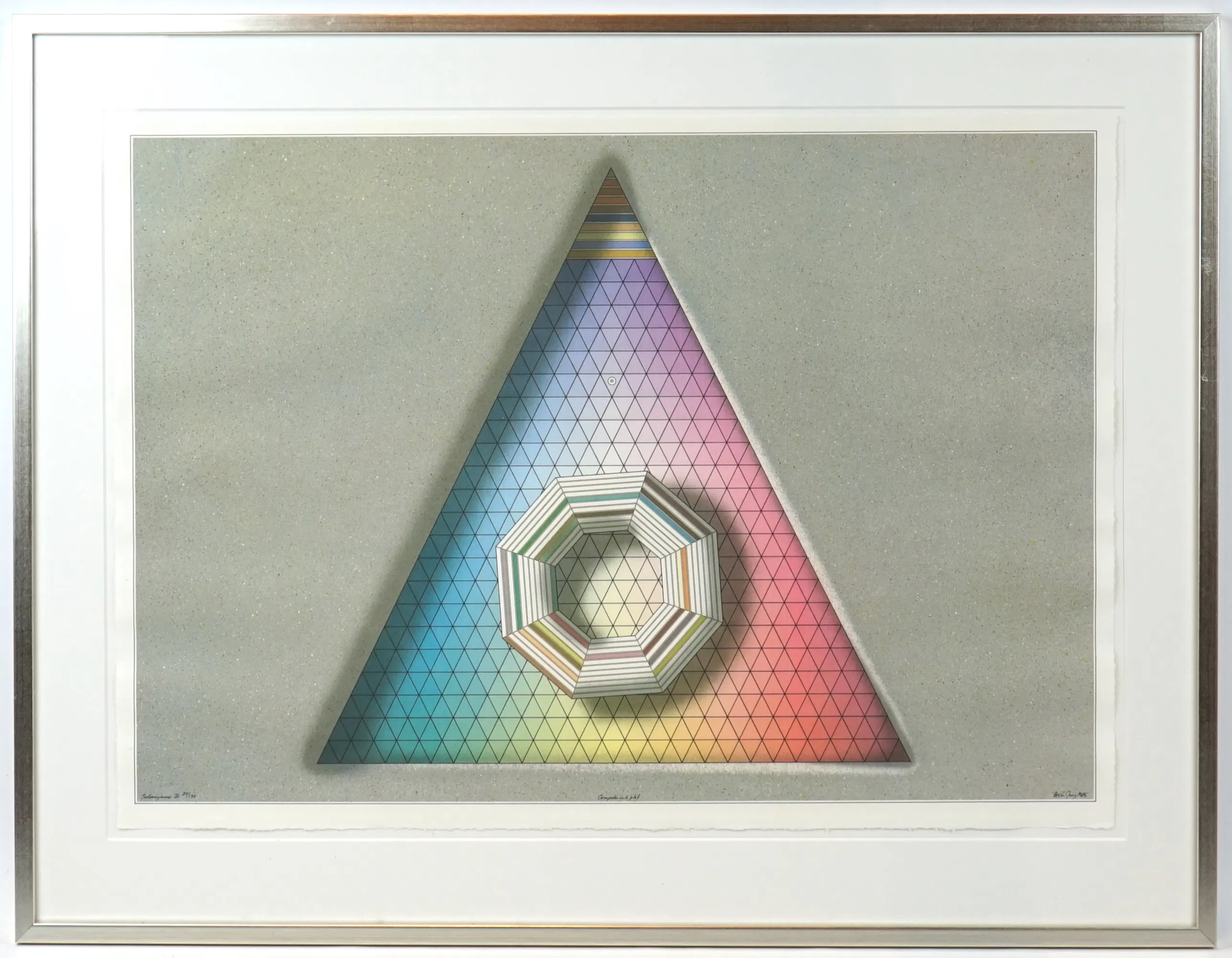 Beck & Jung, ''Computer ink plot'', ''Indiangame III'', lithograph