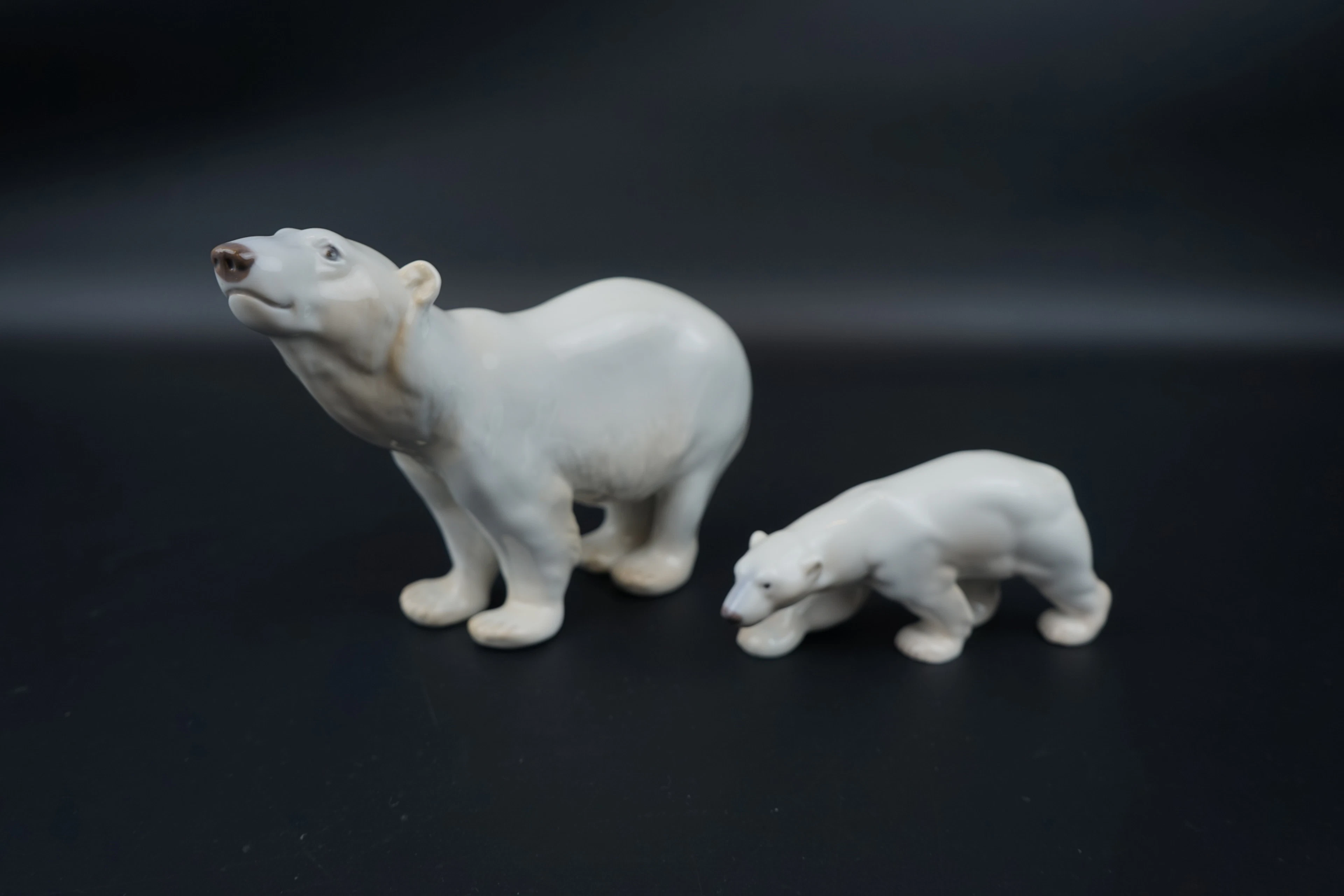 Niels Nielsen y Svend Jespersen, 2 figuras de porcelana, Bing & Grondahl.