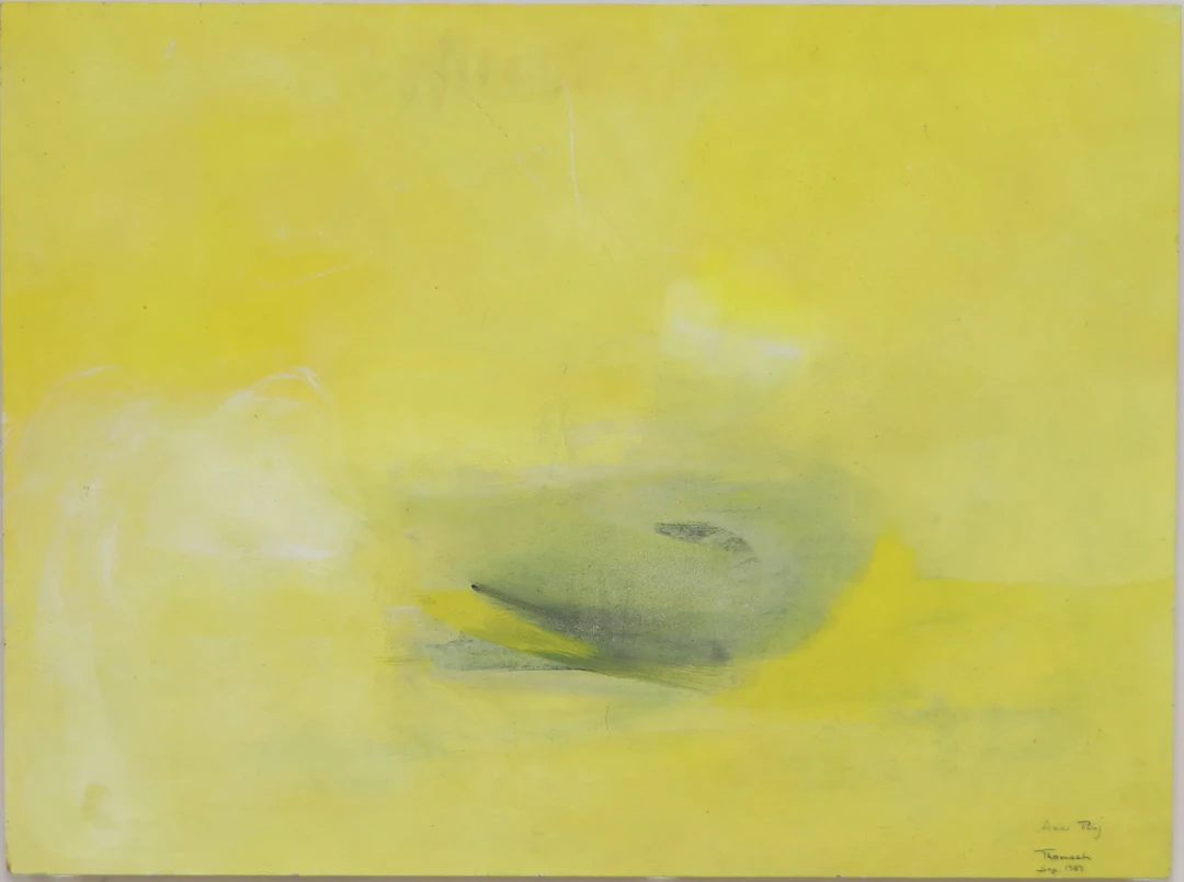 Artista non identificato, olio su tavola, firmato, datato settembre 1989.