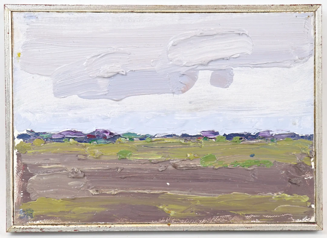 Sten Oscar Rundgren, ''Autunno'', olio su tavola, monogramma, 1993.