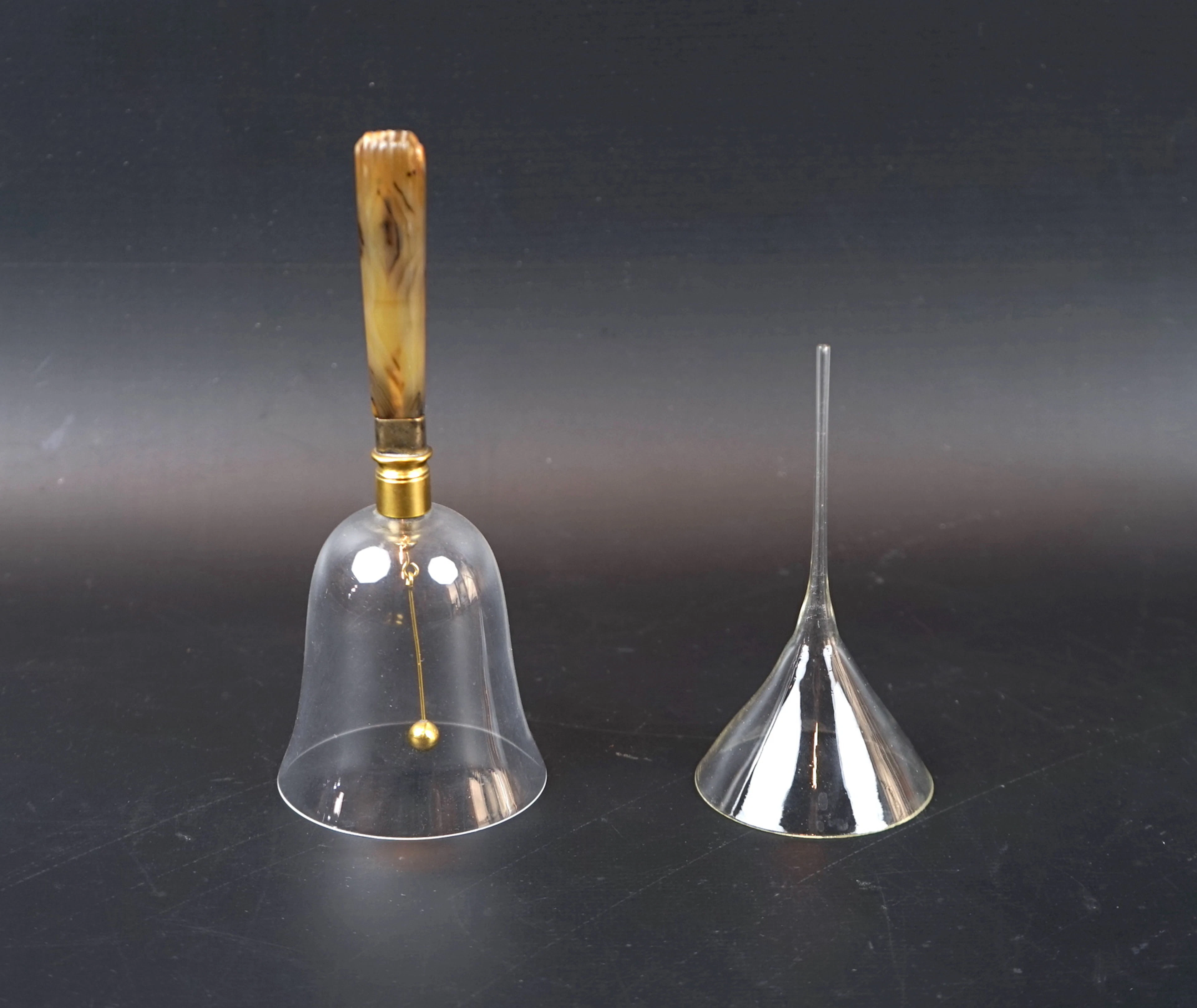 Estrid Ericson, table sling, glass/brass, and funnel, Firma Svenskt