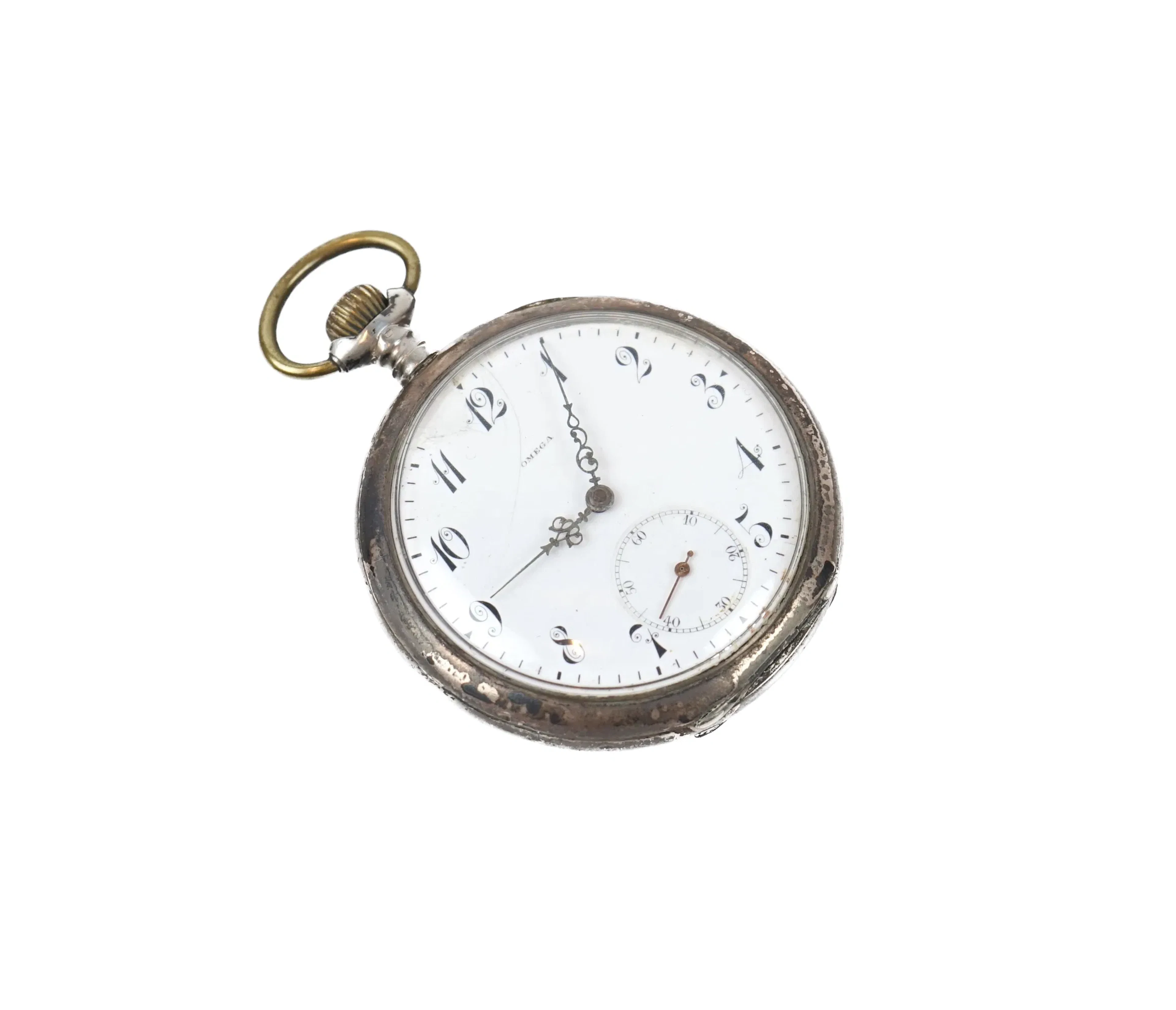 Orologio da tasca, Omega Grand Prix Paris 1900, cassa d'argento.
