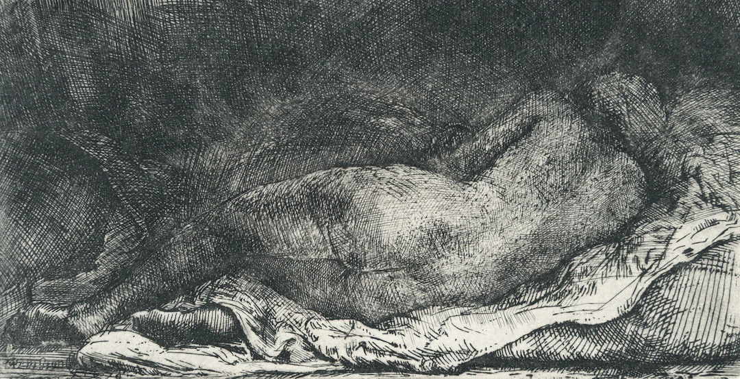 Reclining Female Nude ('La Negresse Couché') Rembrandt Harmensz. van Rijn