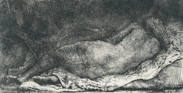 Reclining Female Nude ('La Negresse Couché') Rembrandt Harmensz. van Rijn