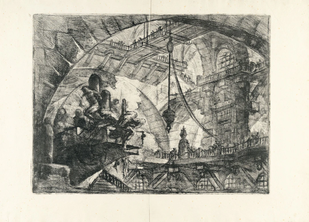 Prisoners on a Projecting Platform, from: Carceri d'Invenzione Giovanni