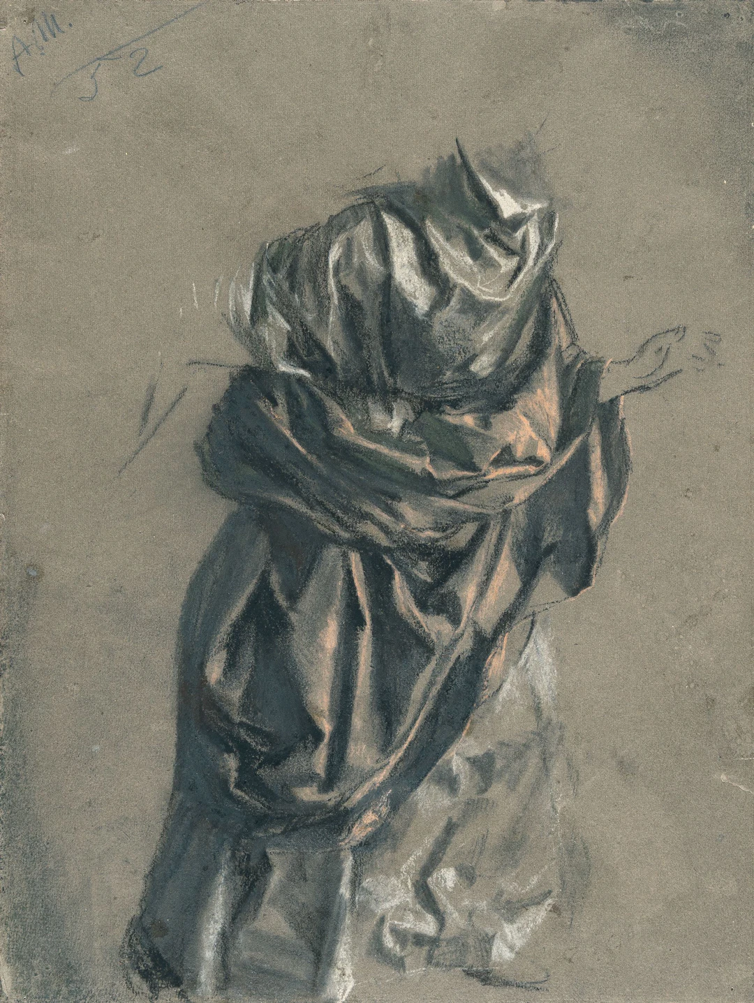 Study of a Garment Adolph Menzel