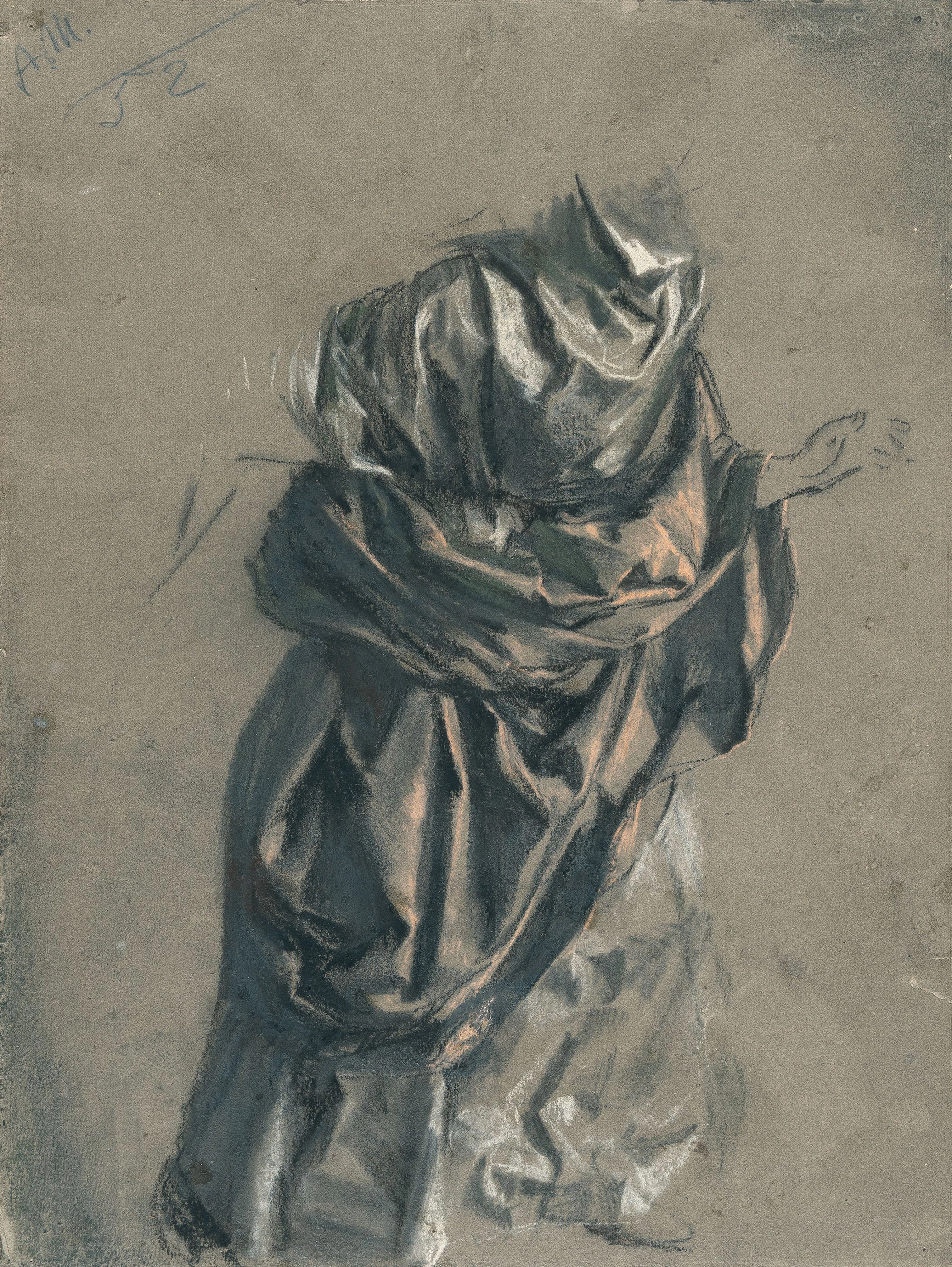 Study of a Garment Adolph Menzel