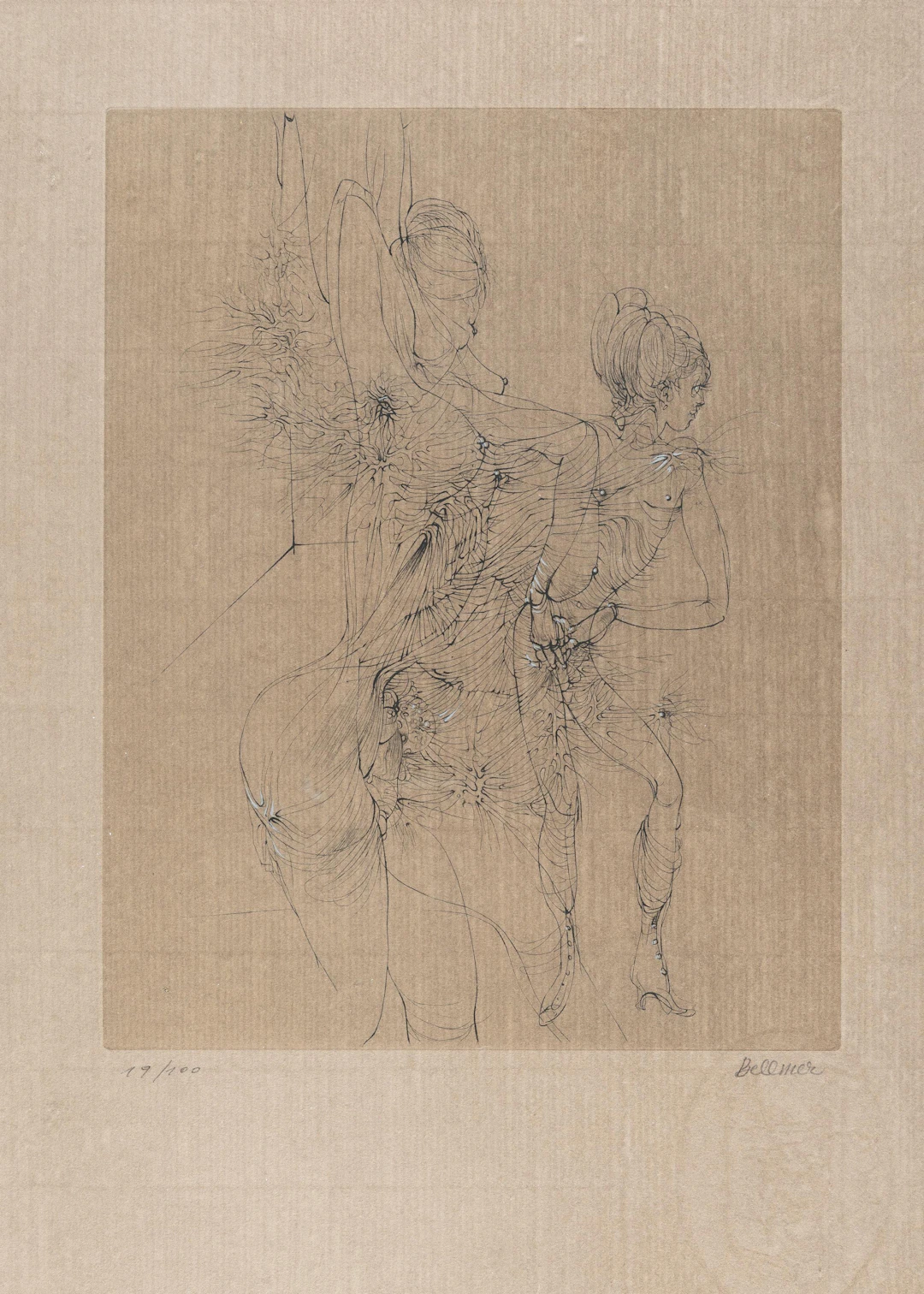 4 Bll.: Erotische Darstellung Hans Bellmer