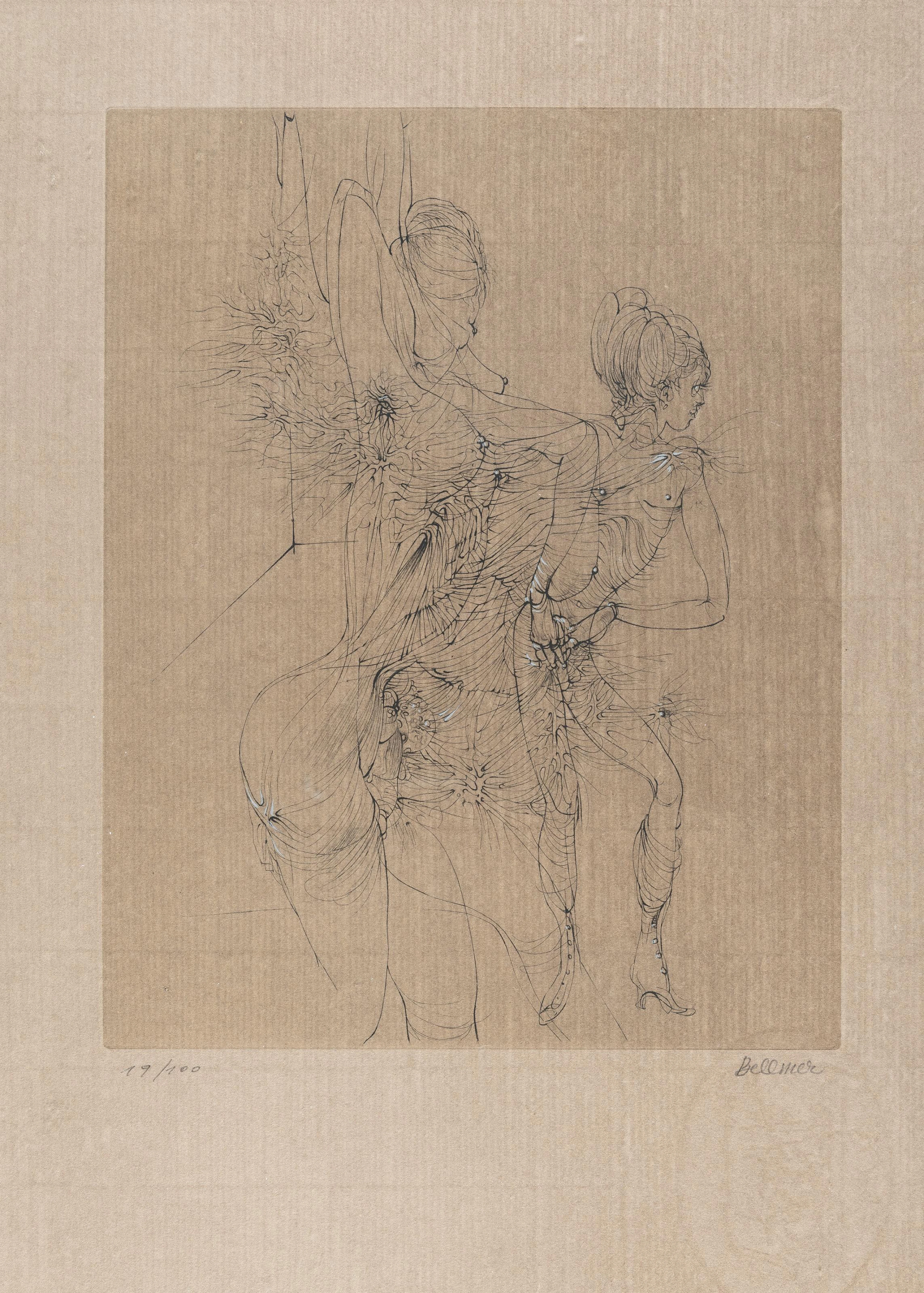 4 Bll.: Erotische Darstellung Hans Bellmer