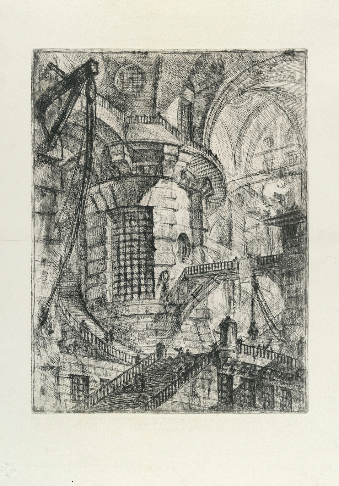 The Round Tower, from: Carceri d'Invenzione Giovanni Battista Piranesi