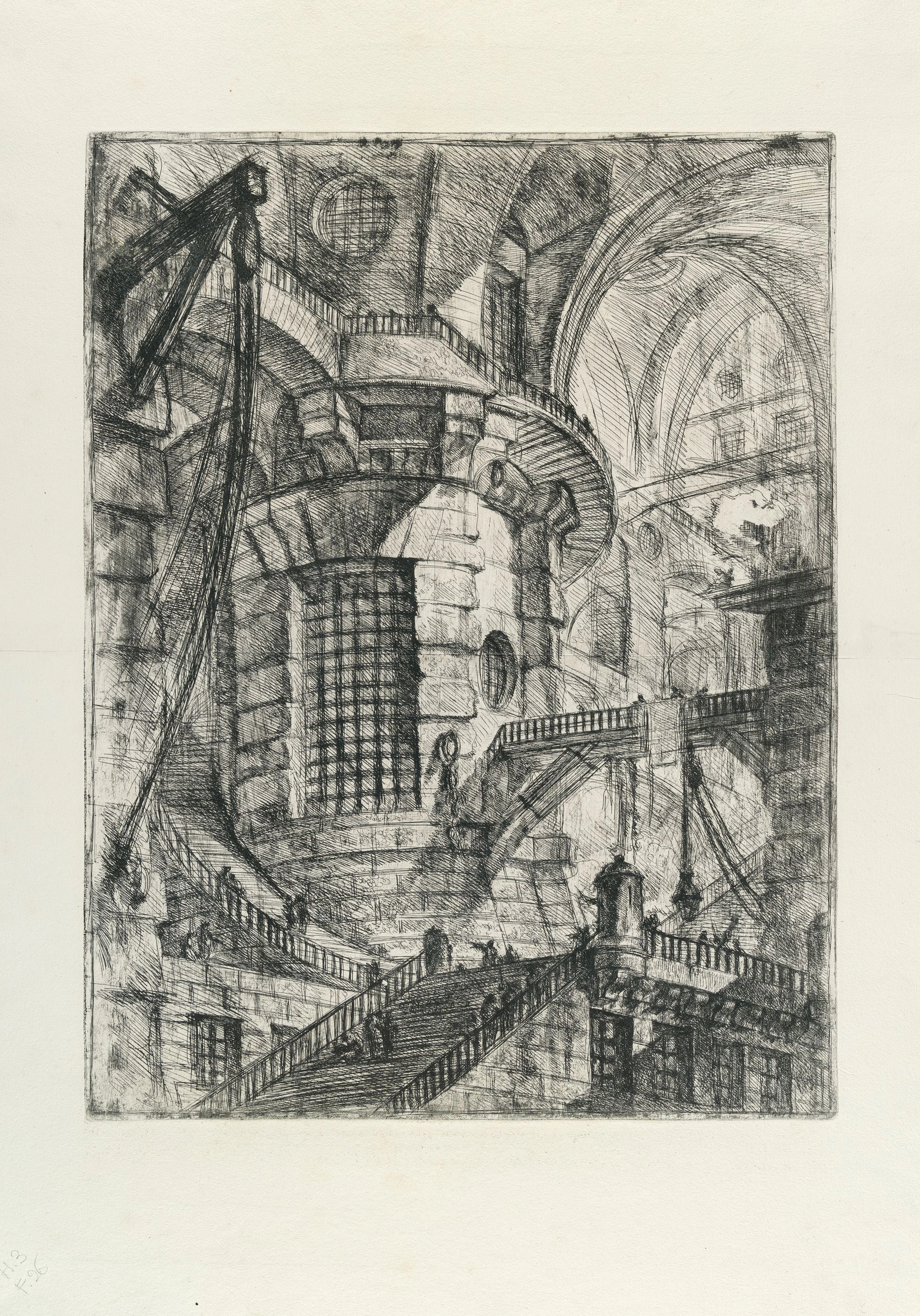 The Round Tower, from: Carceri d'Invenzione Giovanni Battista Piranesi