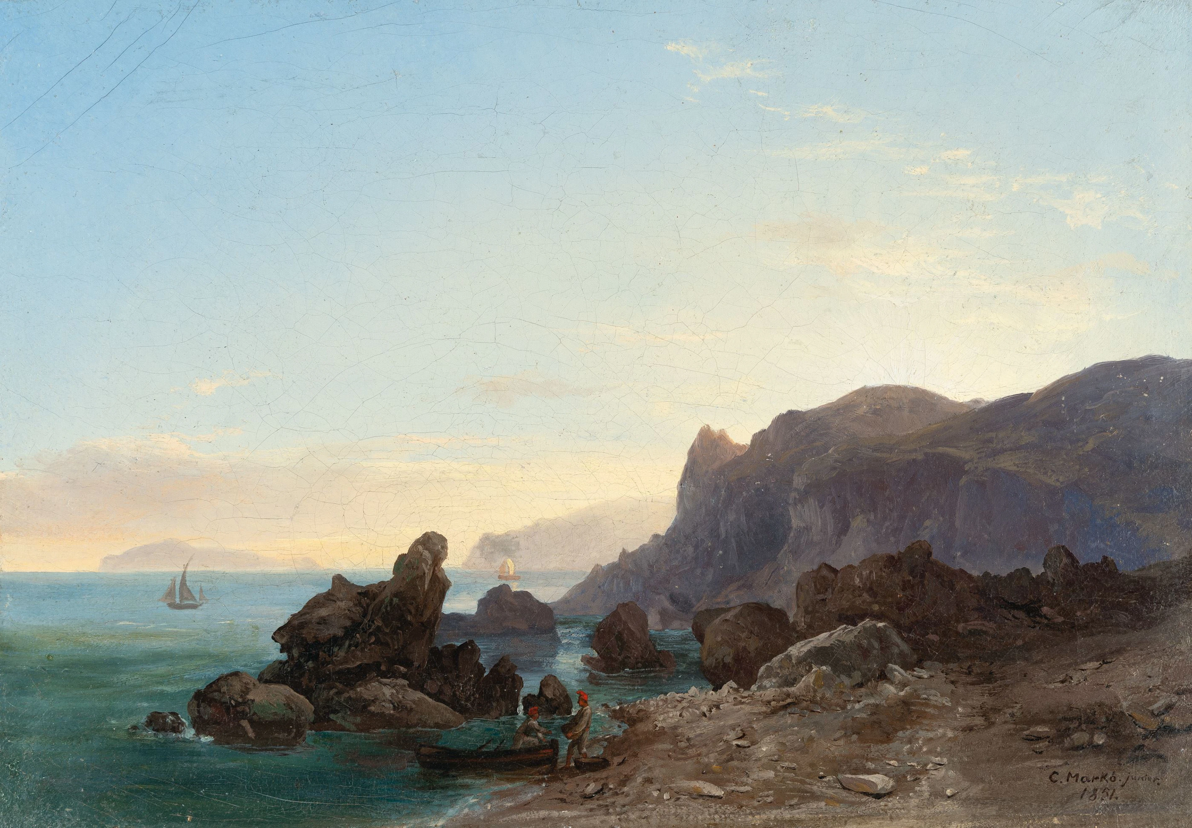 Italian Coastal Landscape Carl Marko der Jüngere