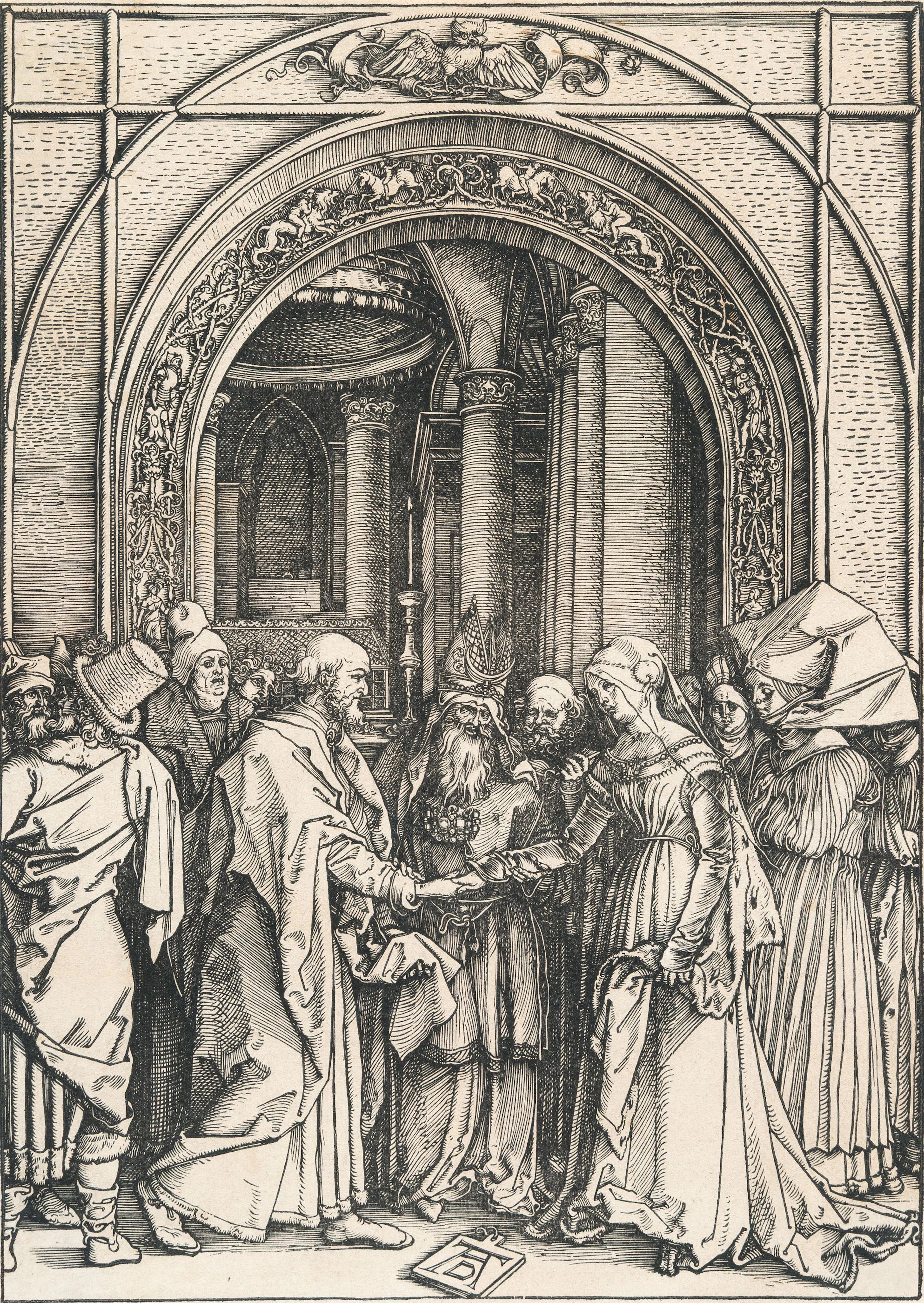 The Betrothal of the Virgin, from: The Life of the Virgin Albrecht Dürer