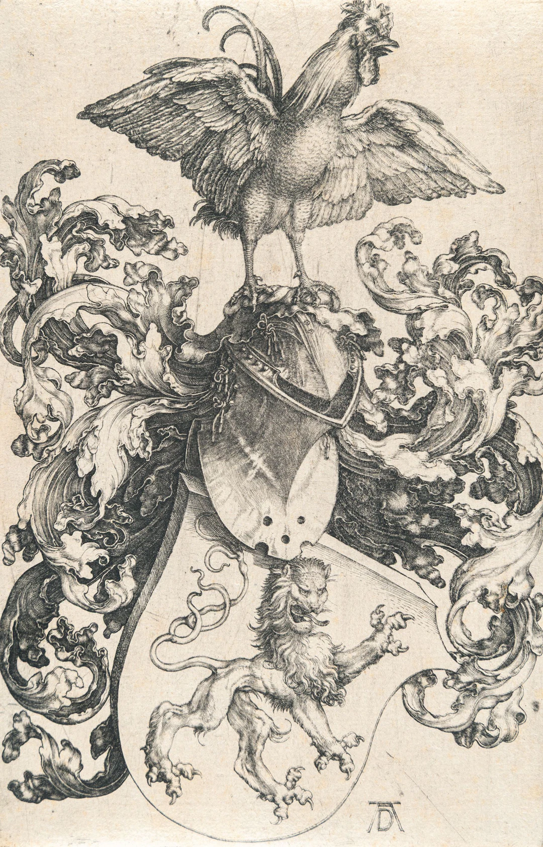 The Coat of Arms with a Cock Albrecht Dürer