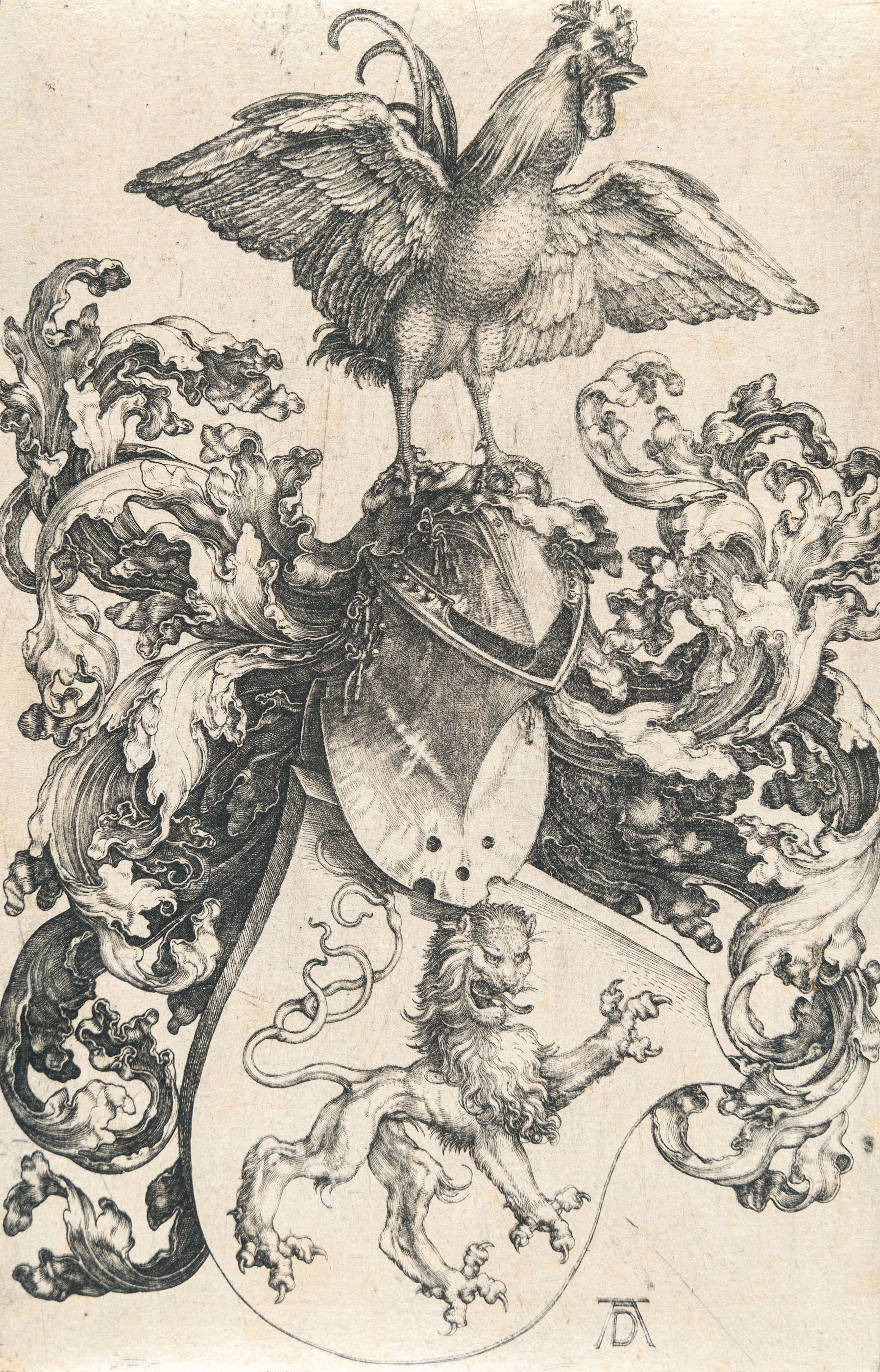 The Coat of Arms with a Cock Albrecht Dürer