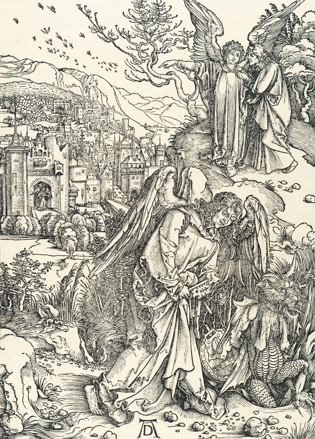 The Angel with the Key to the Bottomless Pit, from: The Apocalypse
