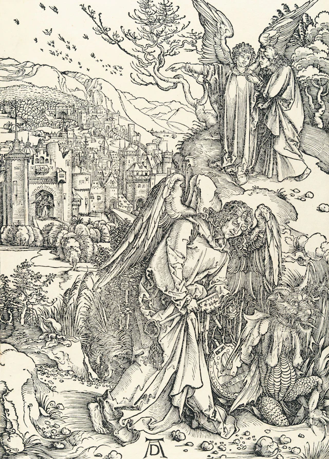 The Angel with the Key to the Bottomless Pit, from: The Apocalypse