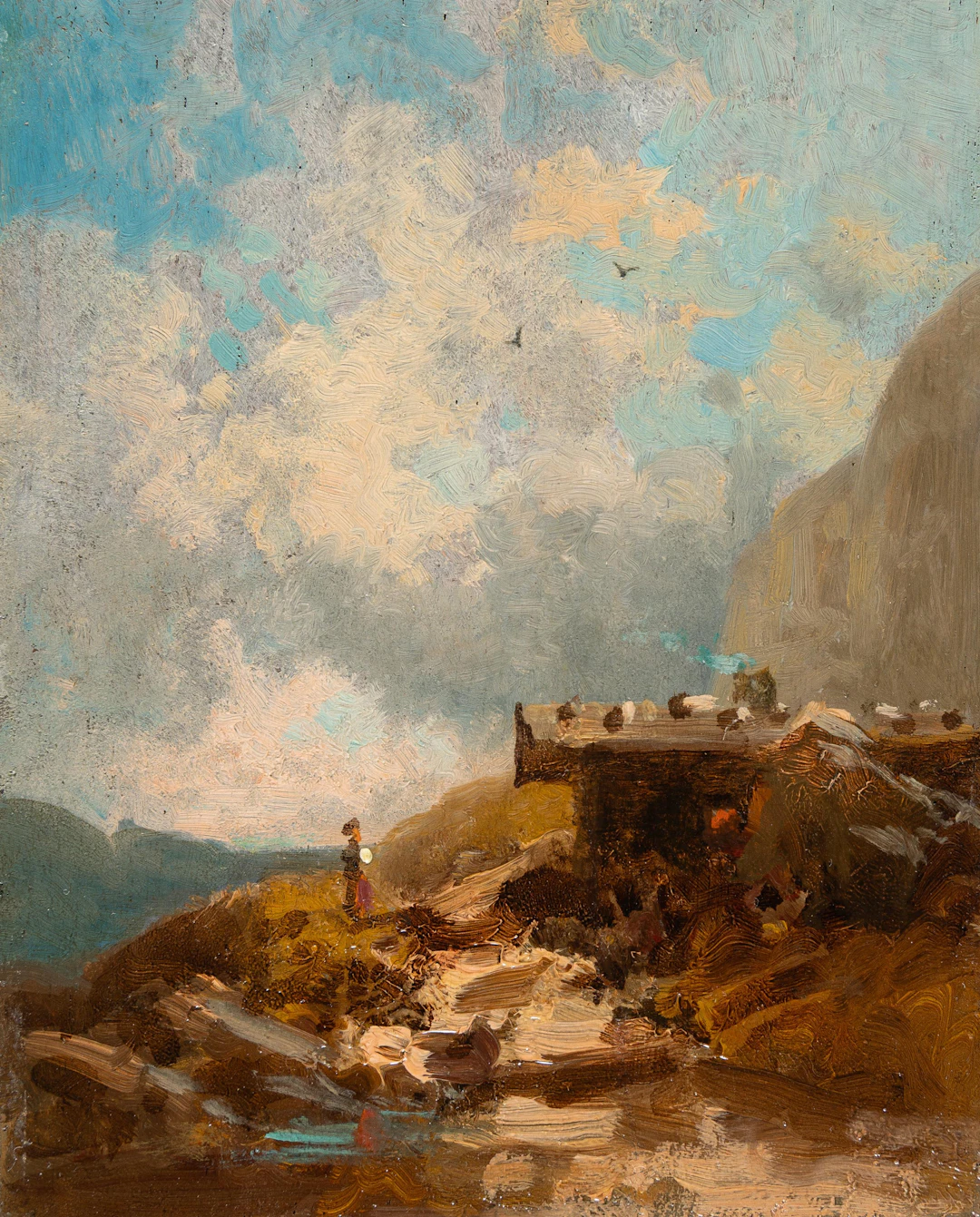 Dirndl on the Alpine Pasture Carl Spitzweg