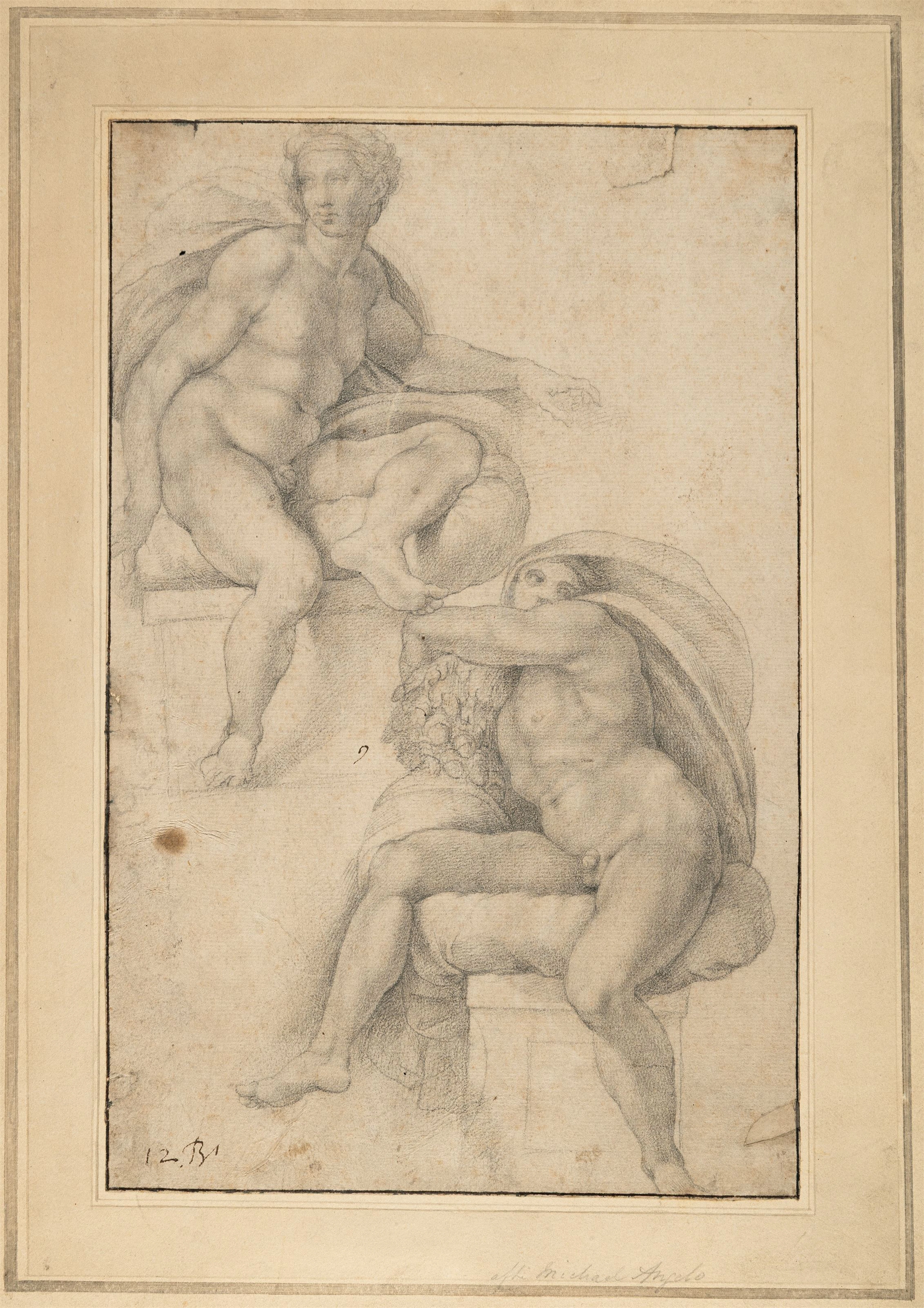 Ignudi Michelangelo Buonarroti (Umkreis)