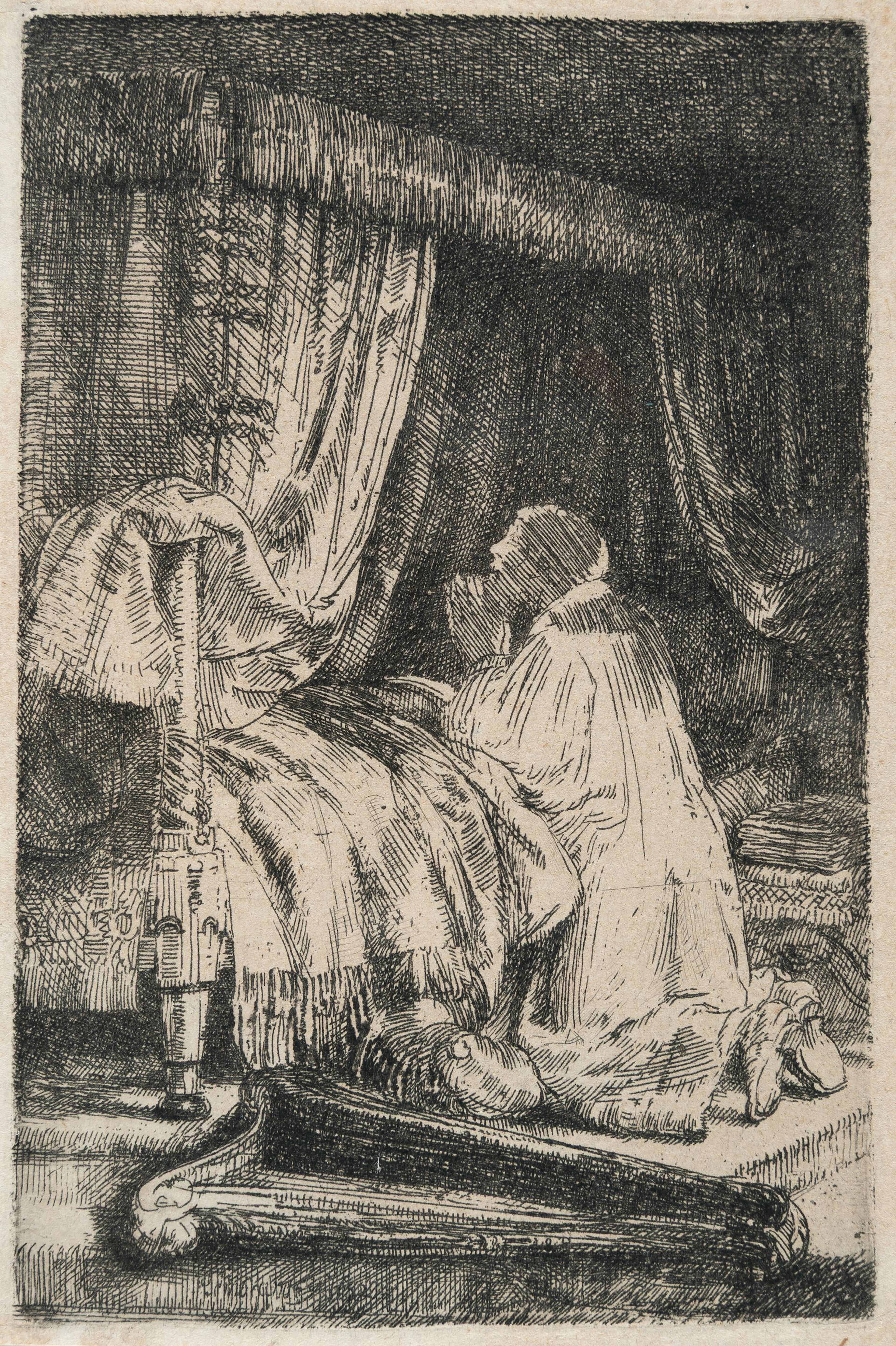 David in Prayer Rembrandt Harmensz. van Rijn