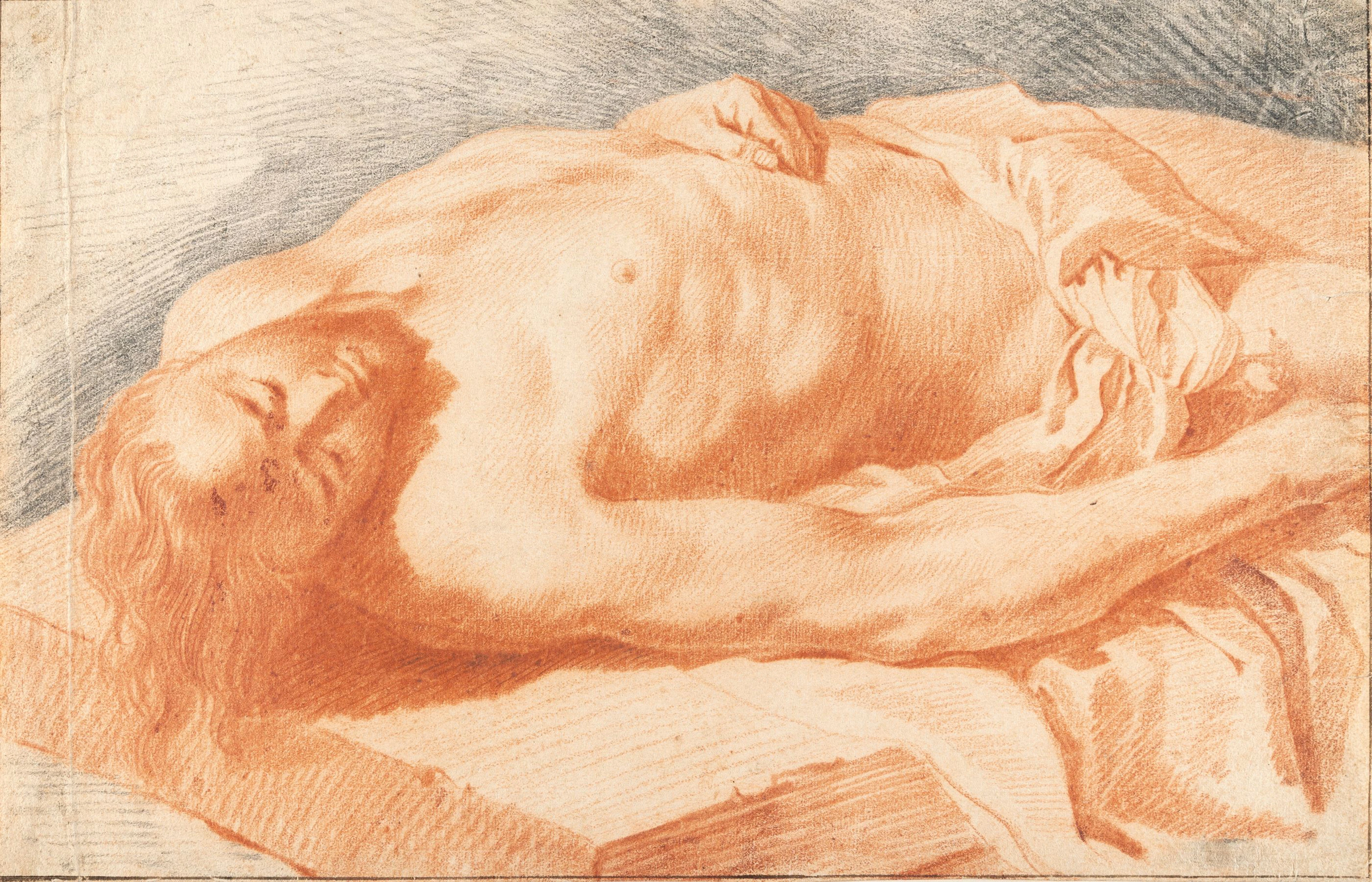 Reclining Male Nude Karel Dujardin (zugeschrieben)