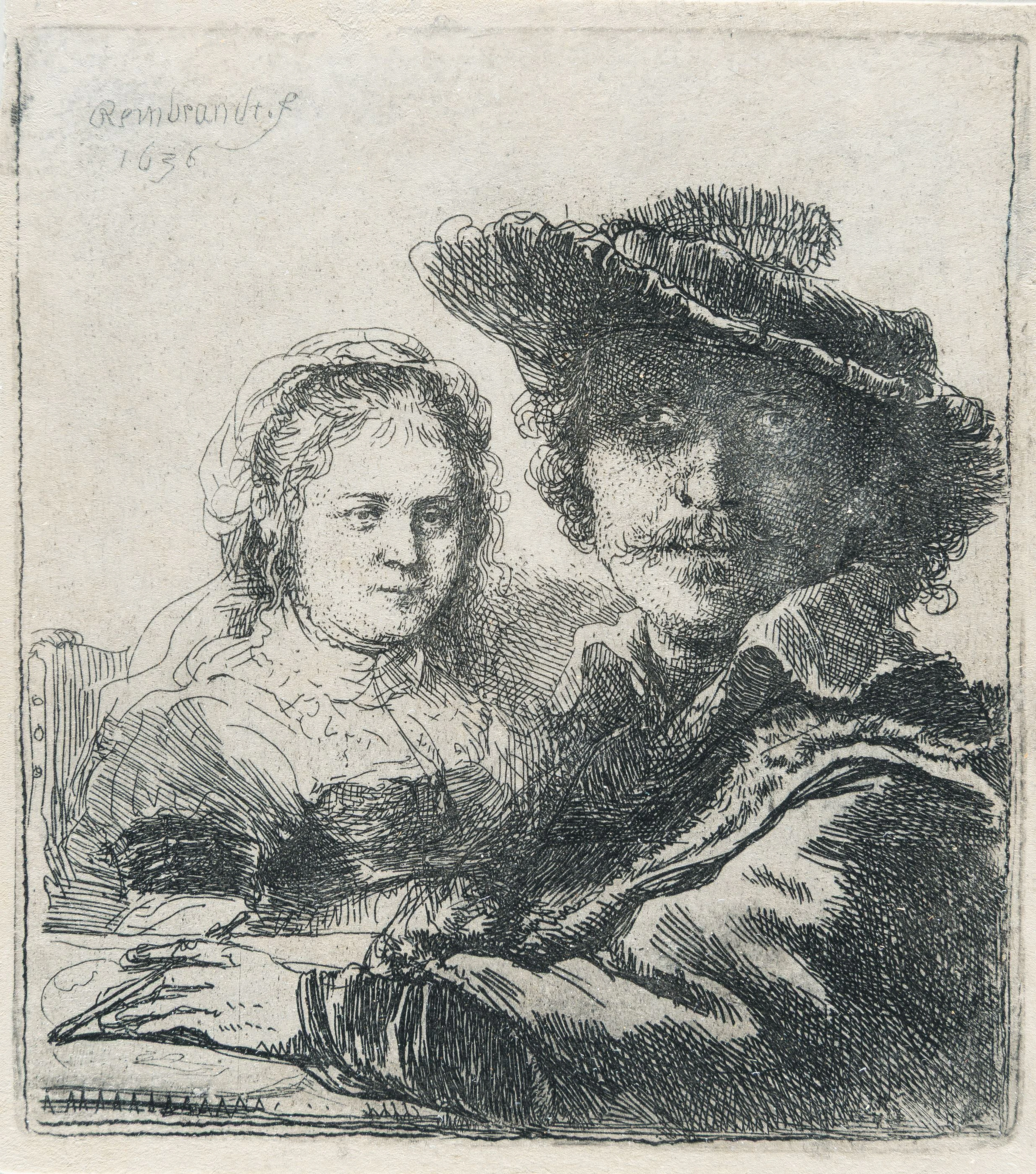 Self-Portrait with Saskia Rembrandt Harmensz. van Rijn