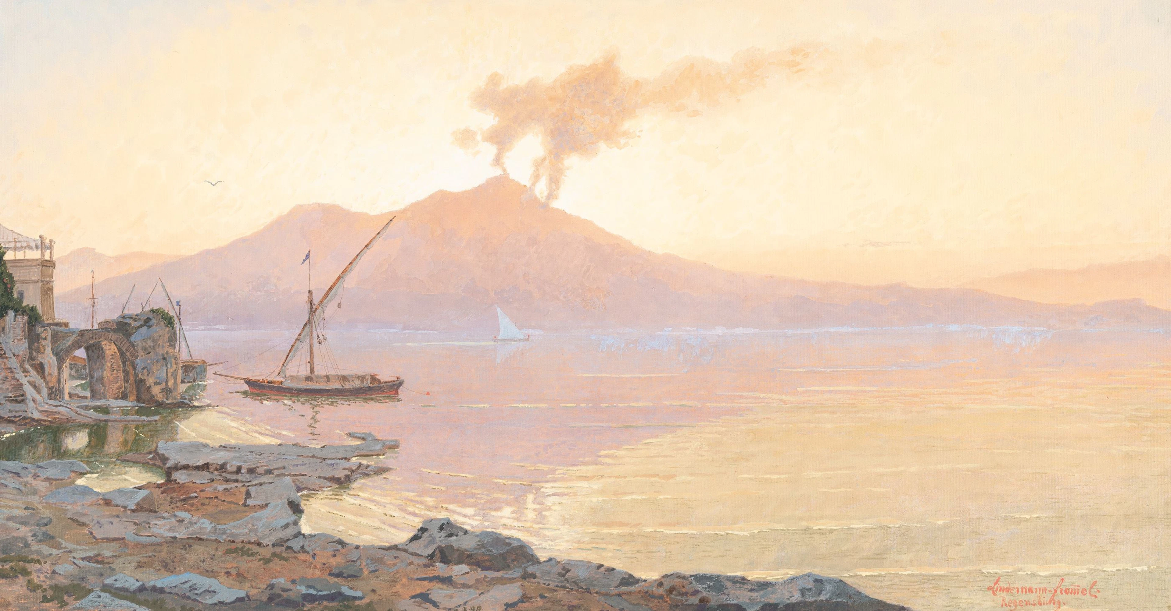Vesuvius at Sunrise Karl Lindemann-Frommel