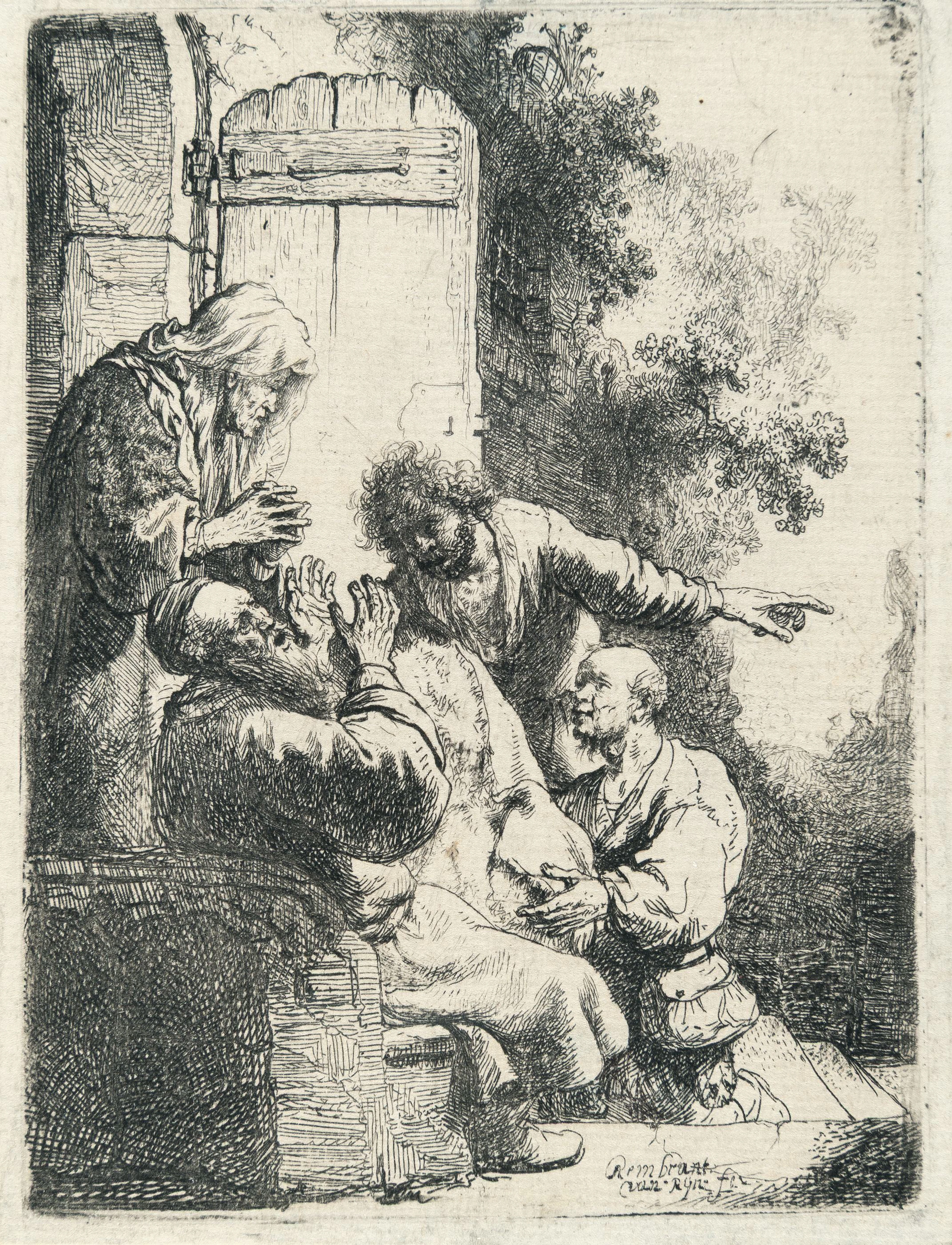 Joseph's Coat Brought to Jacob Rembrandt Harmensz. van Rijn