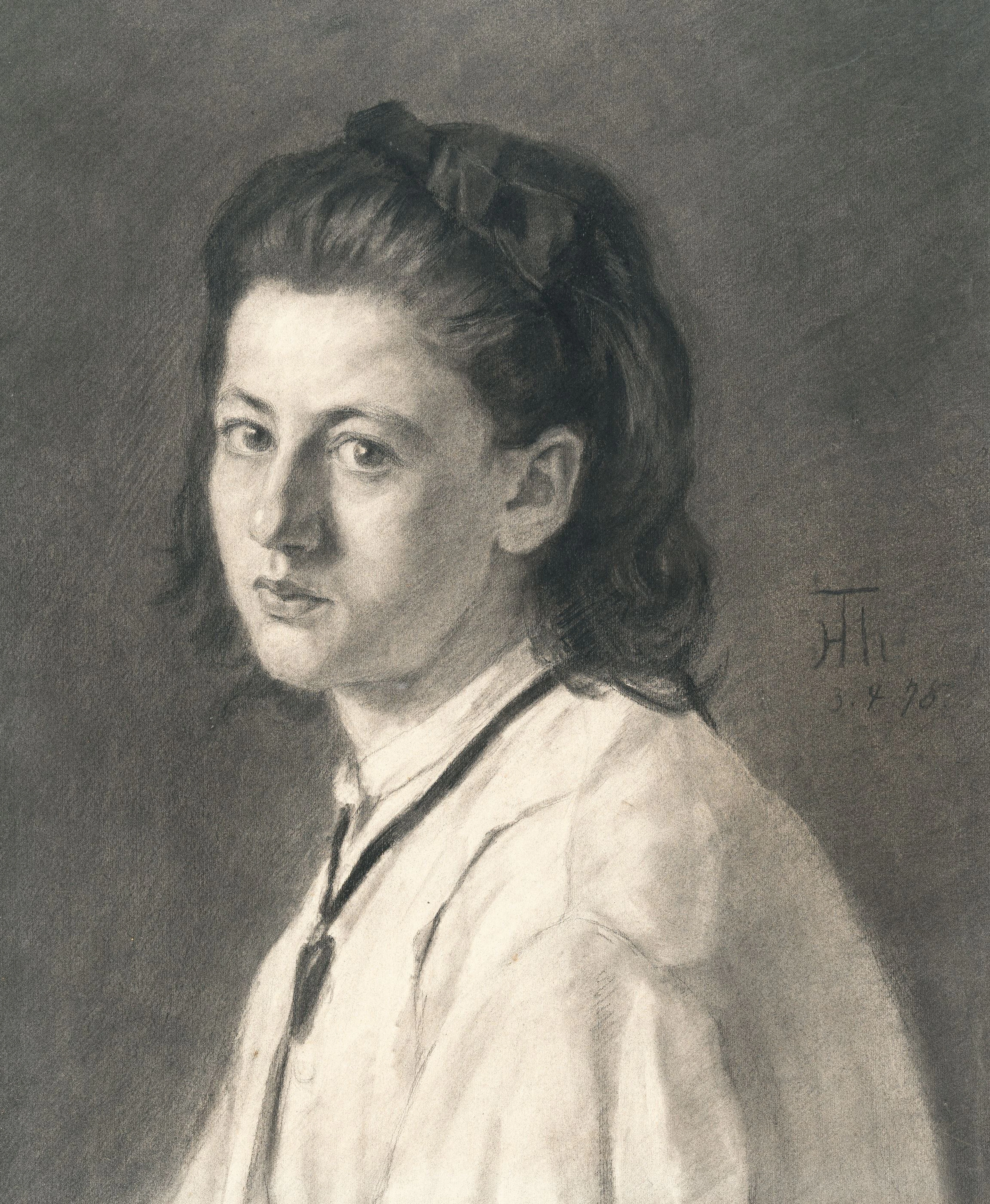 Portrait of a Girl (Cella Berteneder) Hans Thoma