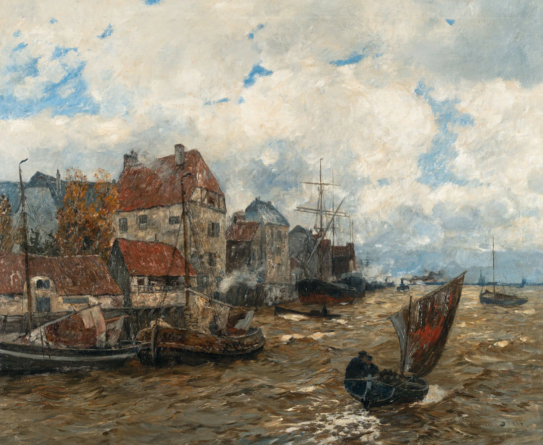 Fishing boats in a quay in a Dutch harbour town Andreas Dirks