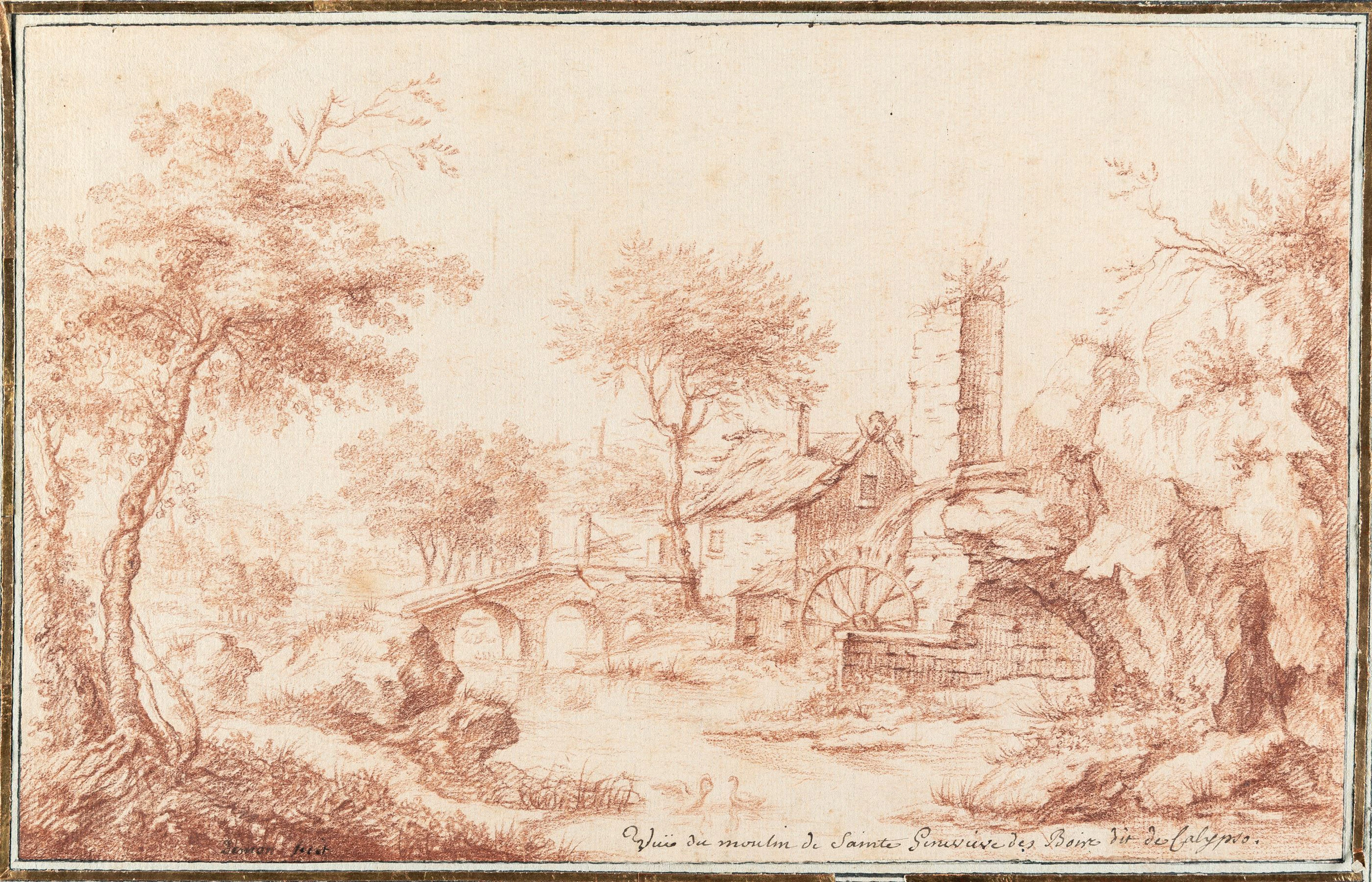 View of the mill at Sainte Geneviève des Bois, known as the Calyp Französisch