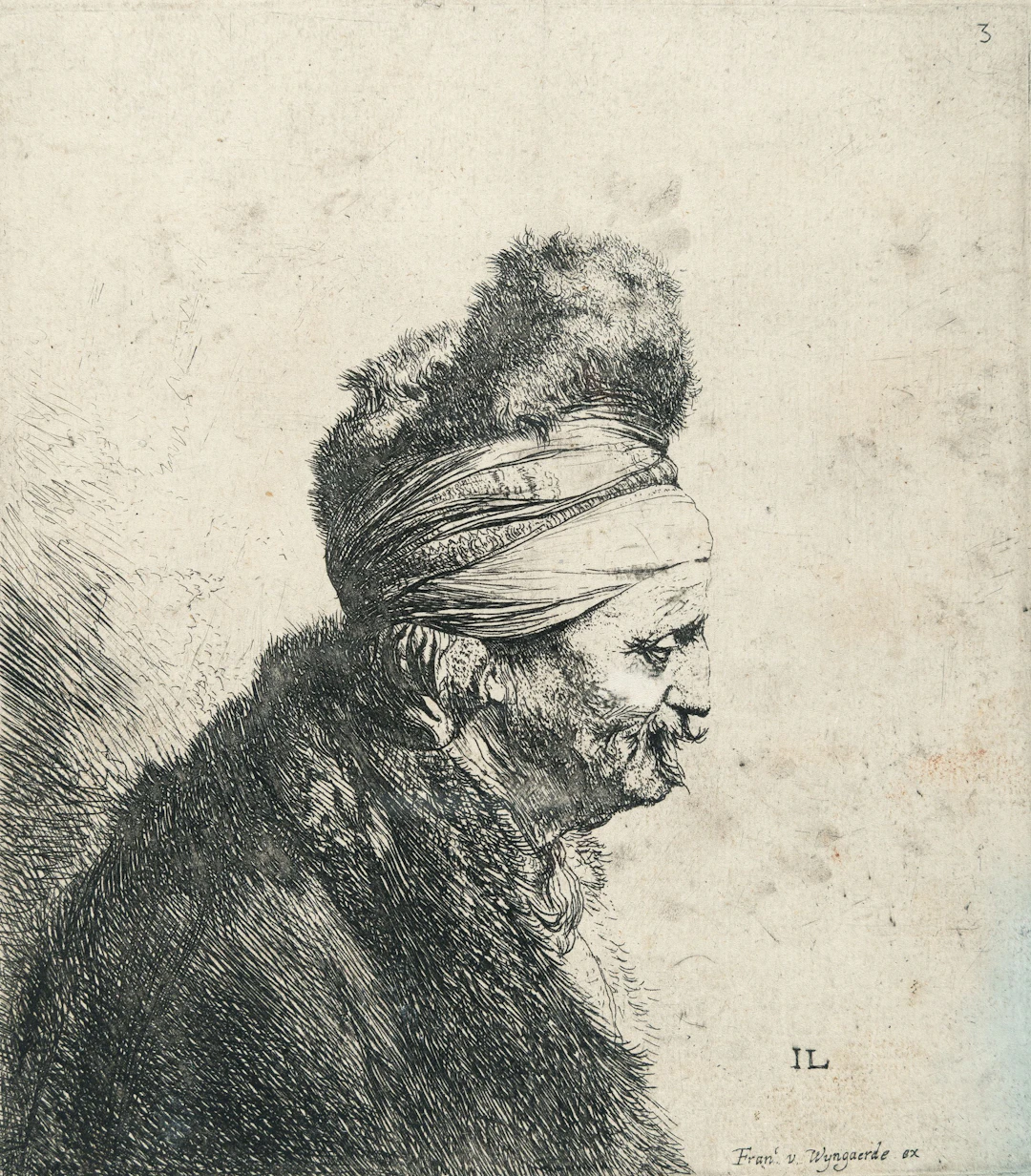 Bust of an Oriental Man, Facing Right Jan Lievens
