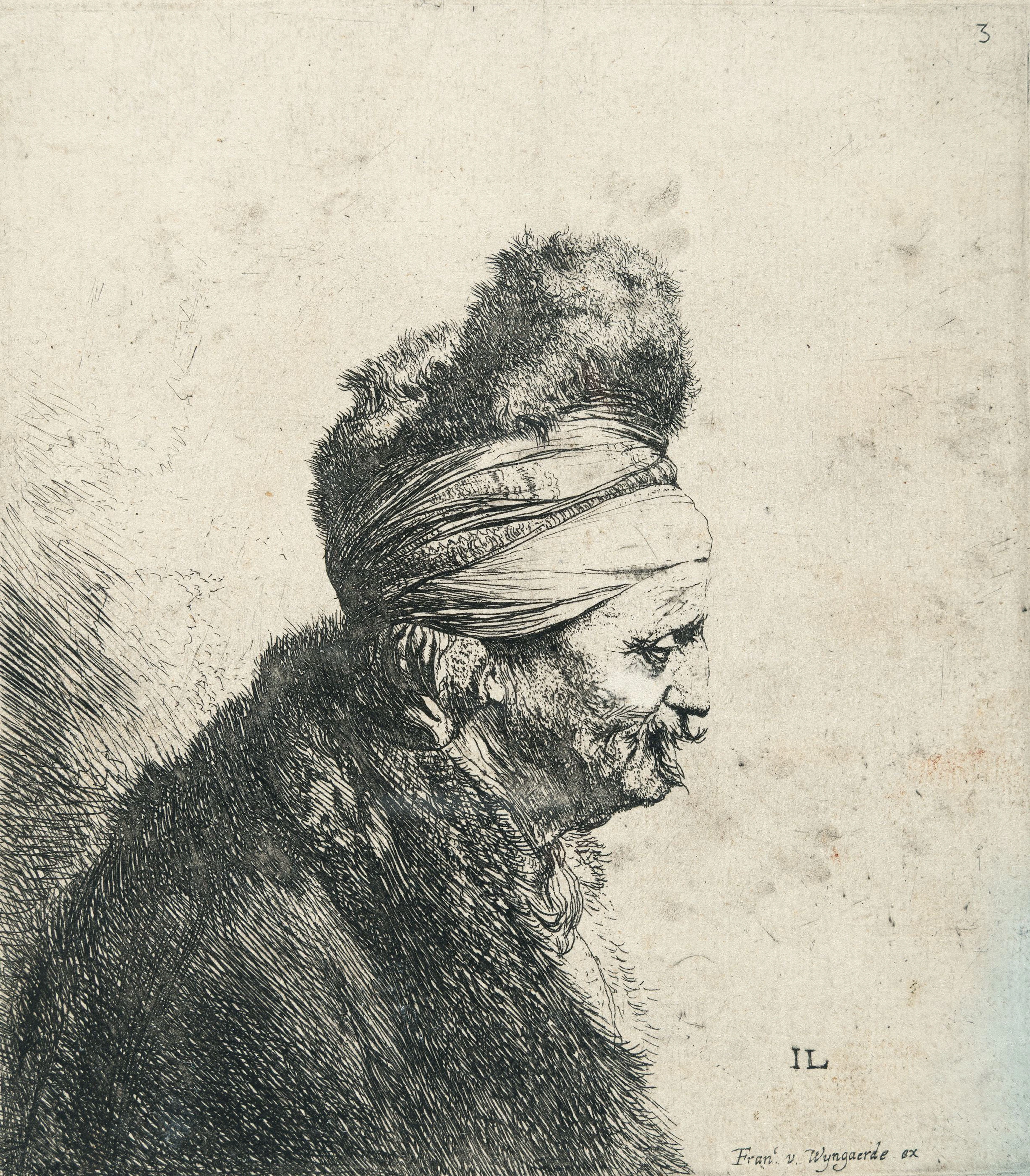 Bust of an Oriental Man, Facing Right Jan Lievens