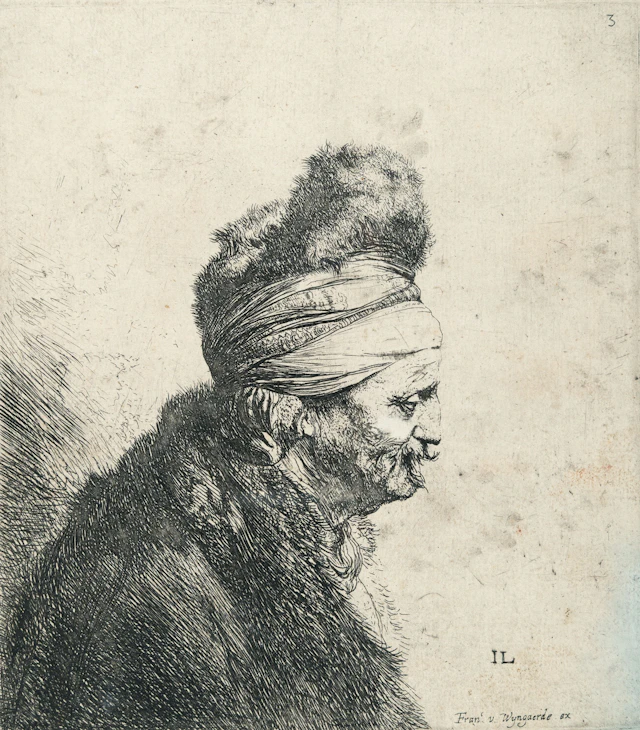 Bust of an Oriental Man, Facing Right Jan Lievens