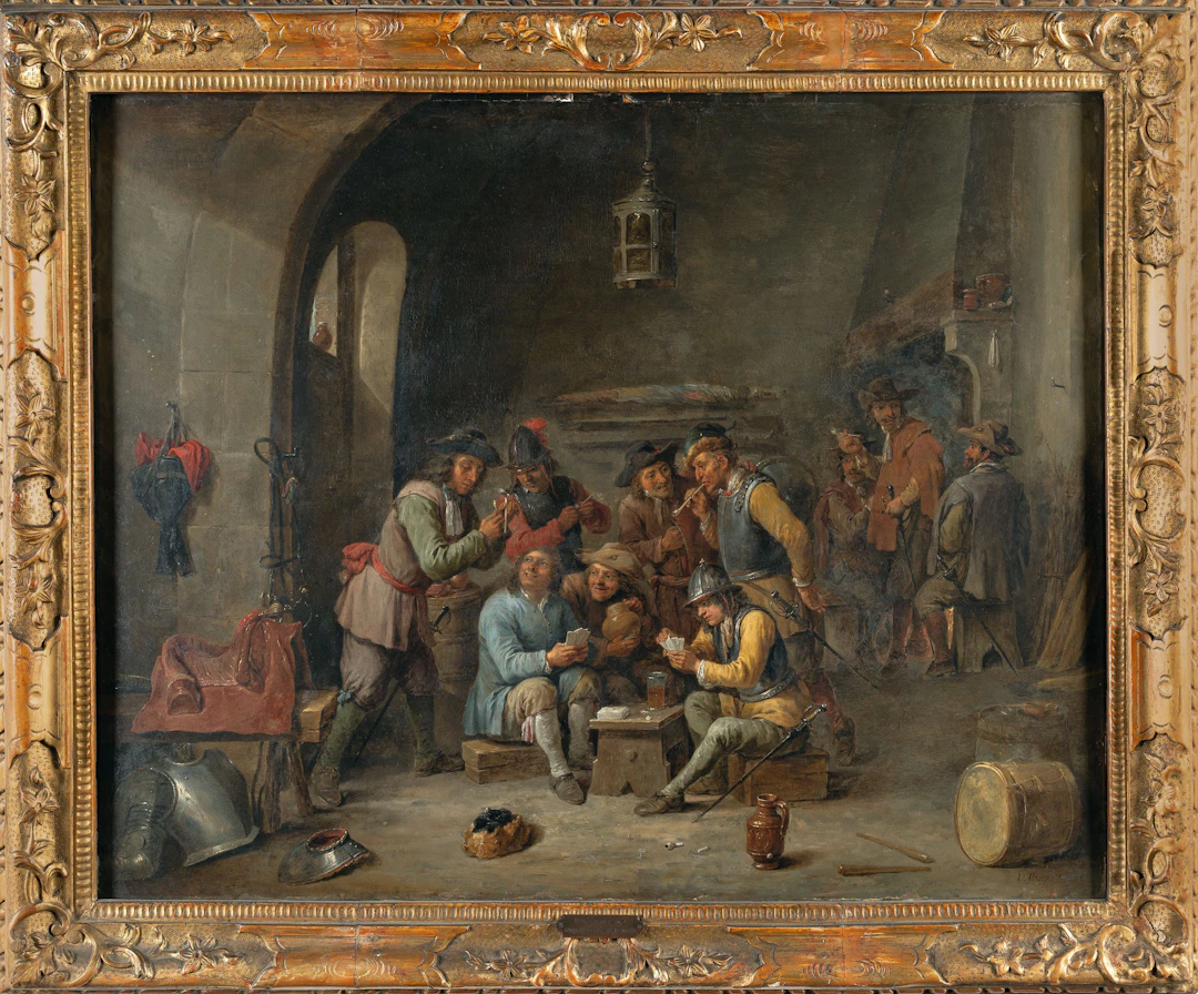 Soldiers Playing Cards David Teniers d. J.