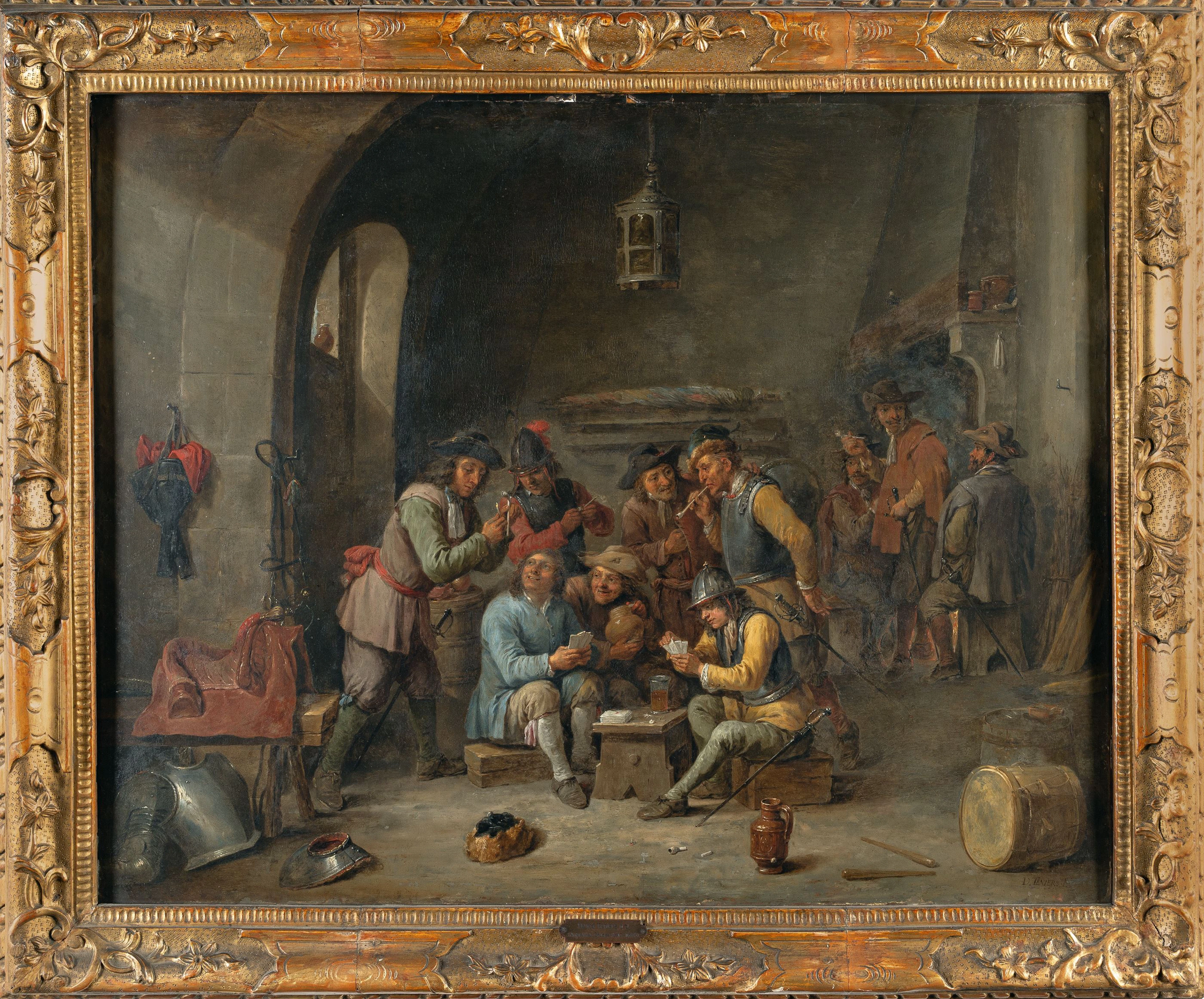 Soldiers Playing Cards David Teniers d. J.