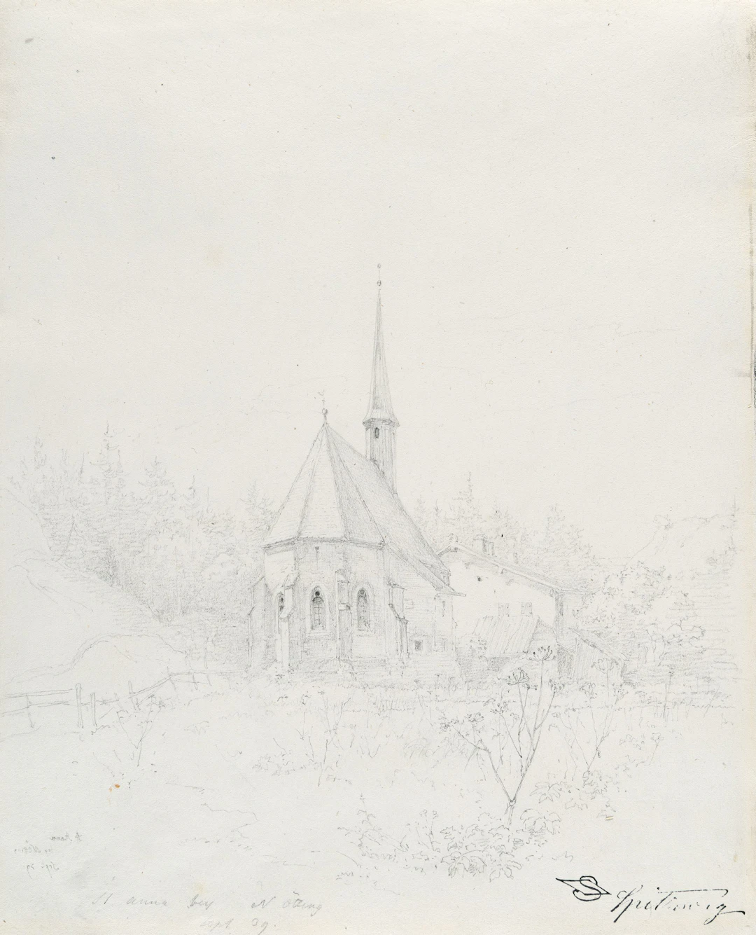 St Anna near Neuötting Carl Spitzweg