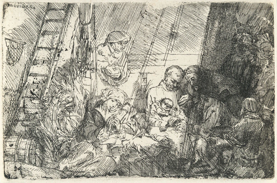 The Circumcision in the Stable Rembrandt Harmensz. van Rijn