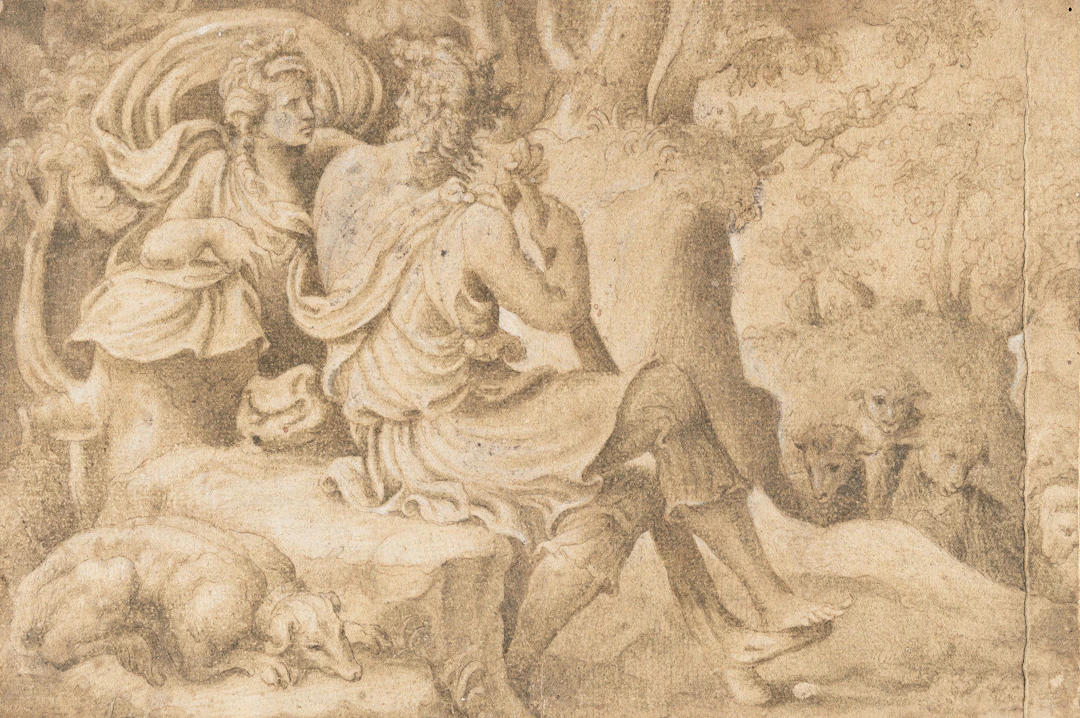 Shepherd’s scene after Ovid Giulio Campi