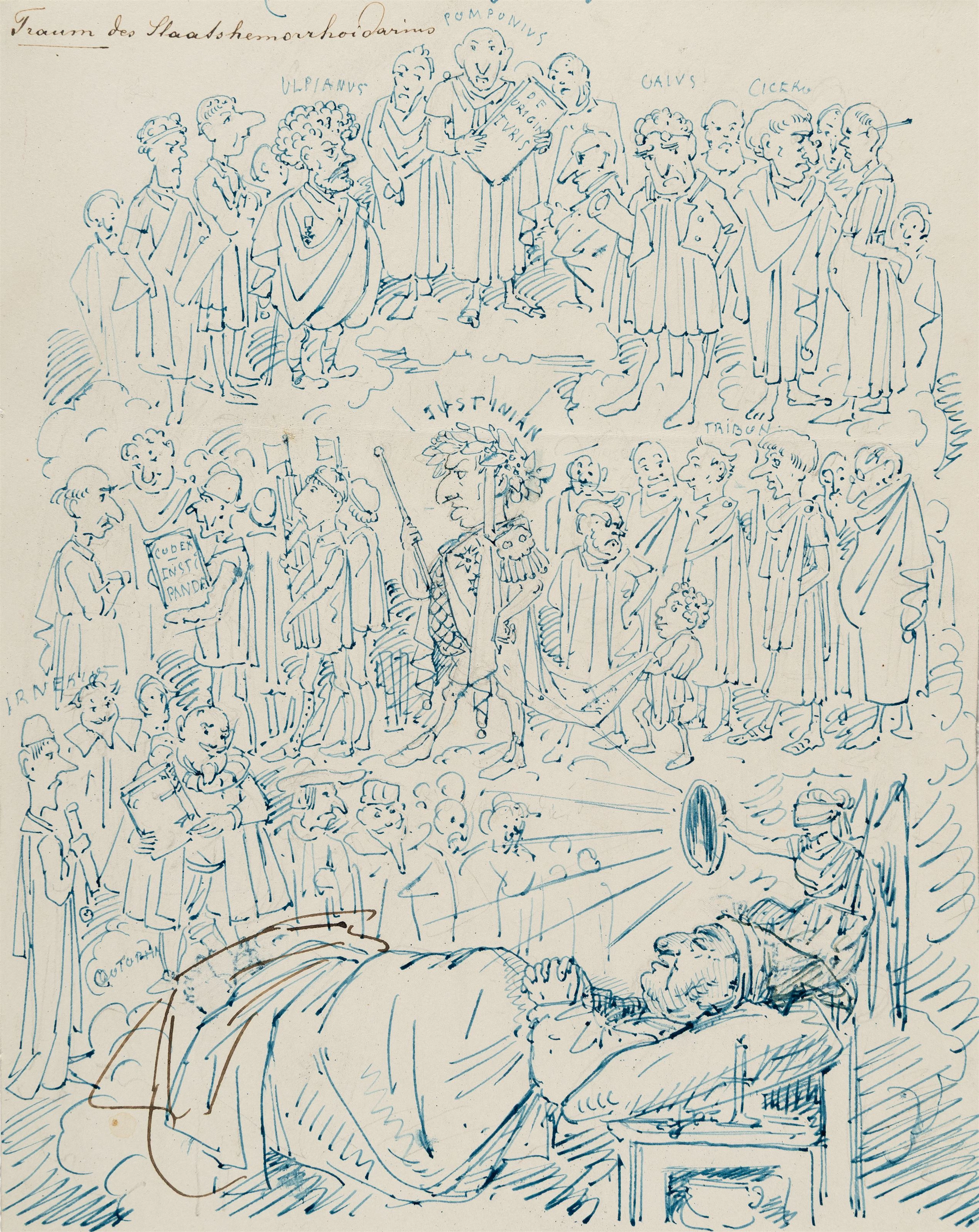 "Traum des Staatshemorrhoidarius" (Dream of the State Hemorrhoidarius)