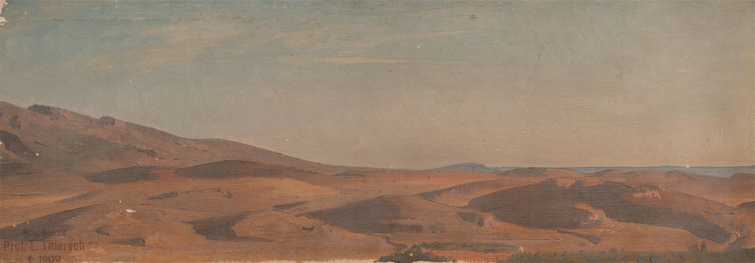 Vast Greek landscape Ludwig Thiersch