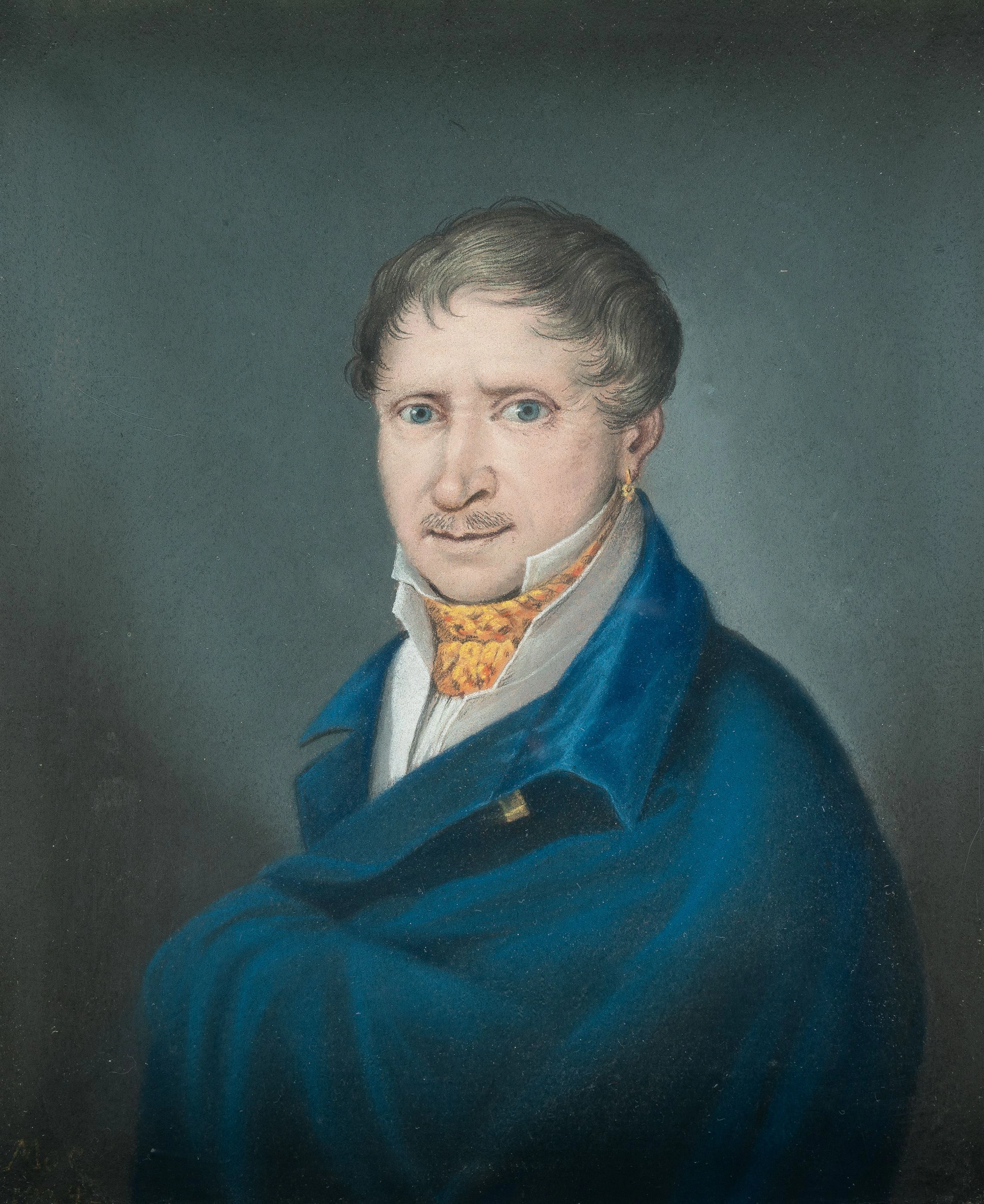 Portrait of a Man in a Blue Coat Moe Niels