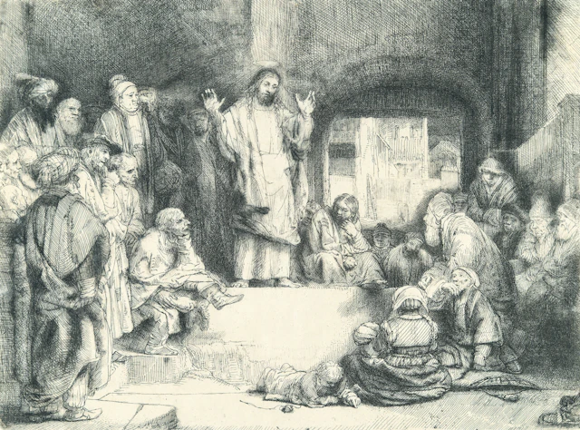 Christ Preaching ('La Petite Tombe') Rembrandt Harmensz. van Rijn