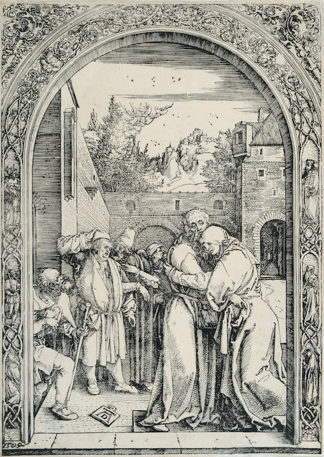 Joachim and Anna at the Golden Gate, from: The Life of the Virgin