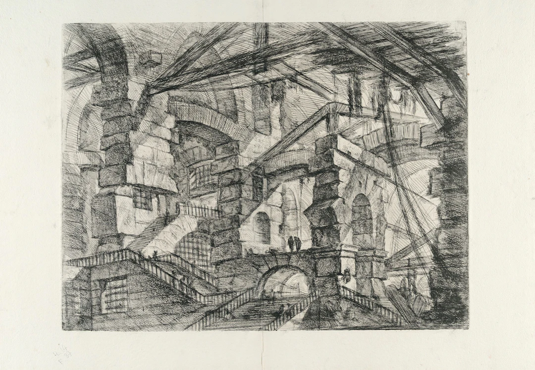 The Gothic Arch, from: Carceri d'Invenzione Giovanni Battista Piranesi