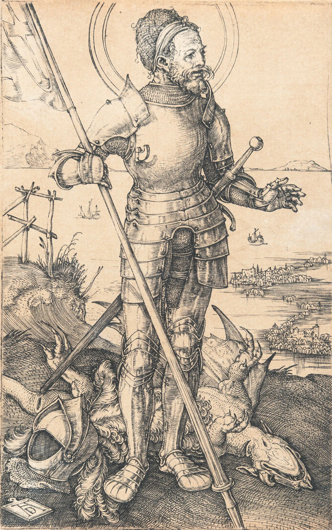 Saint George on Foot Albrecht Dürer