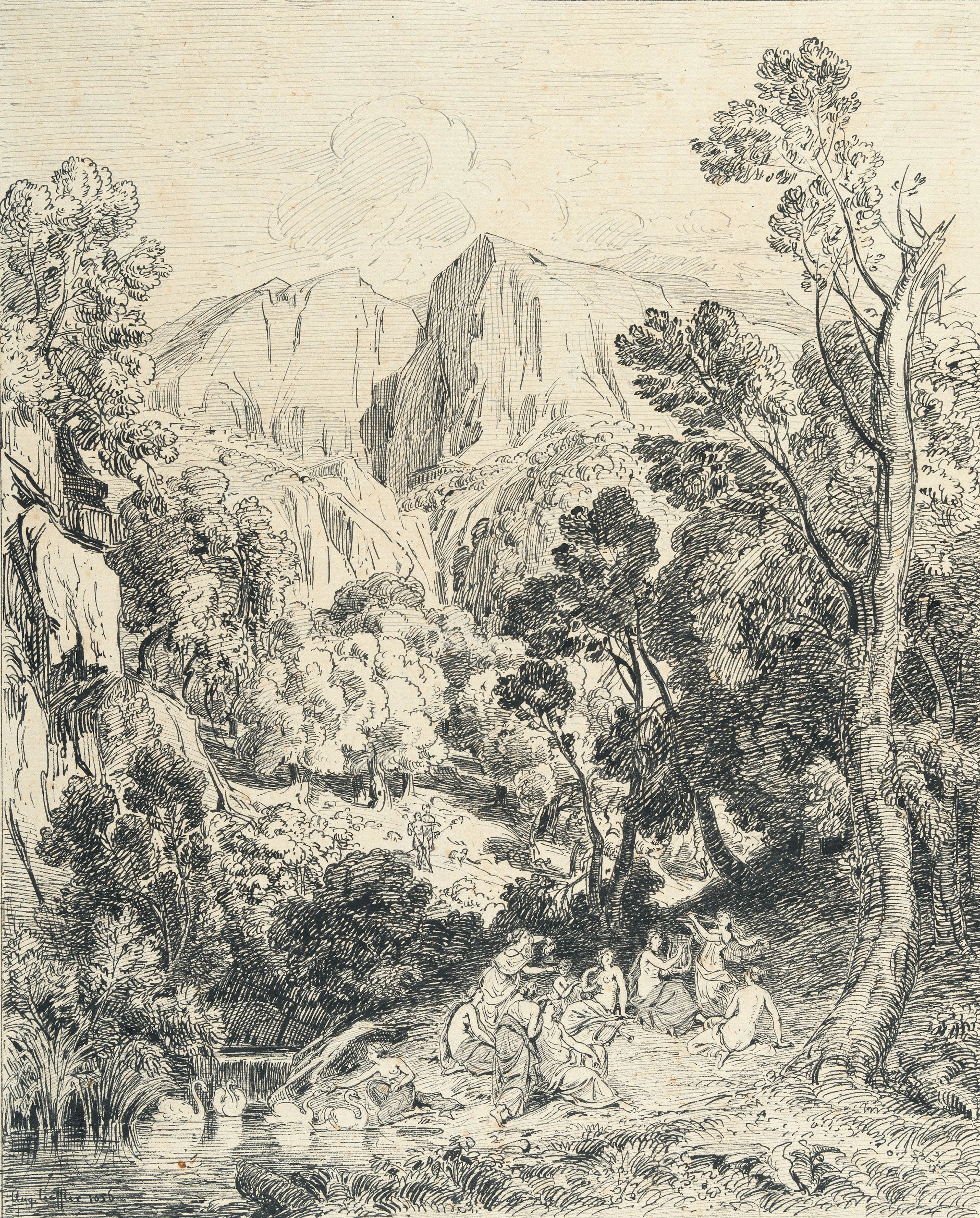 Arcadian Landscape August Löffler