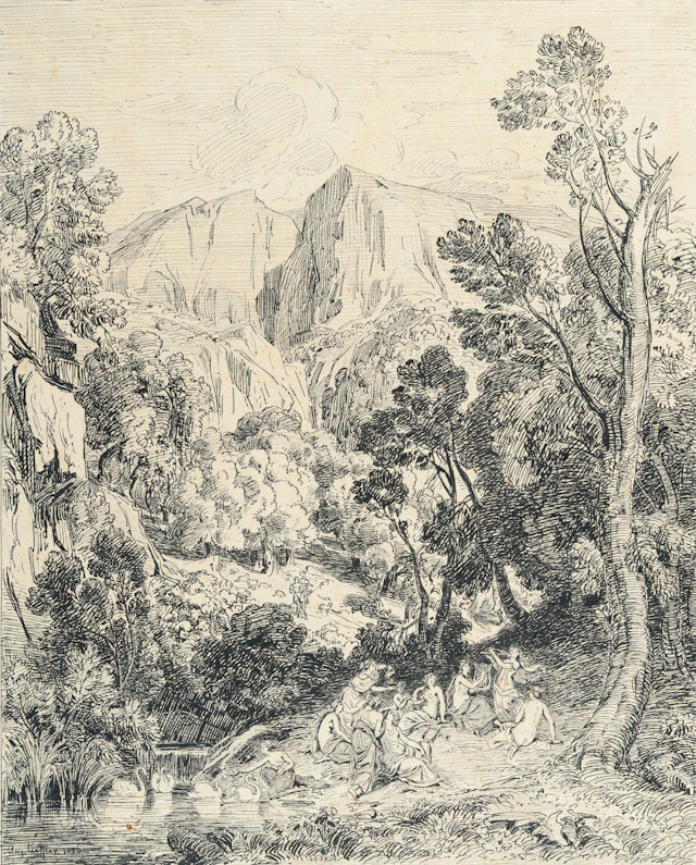Arcadian Landscape August Löffler